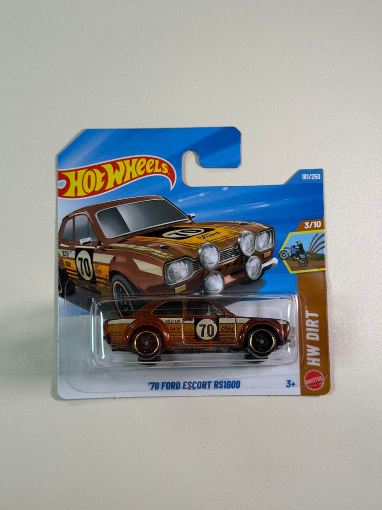 Hot Wheels 70 Ford Escort RS1600 brązowy