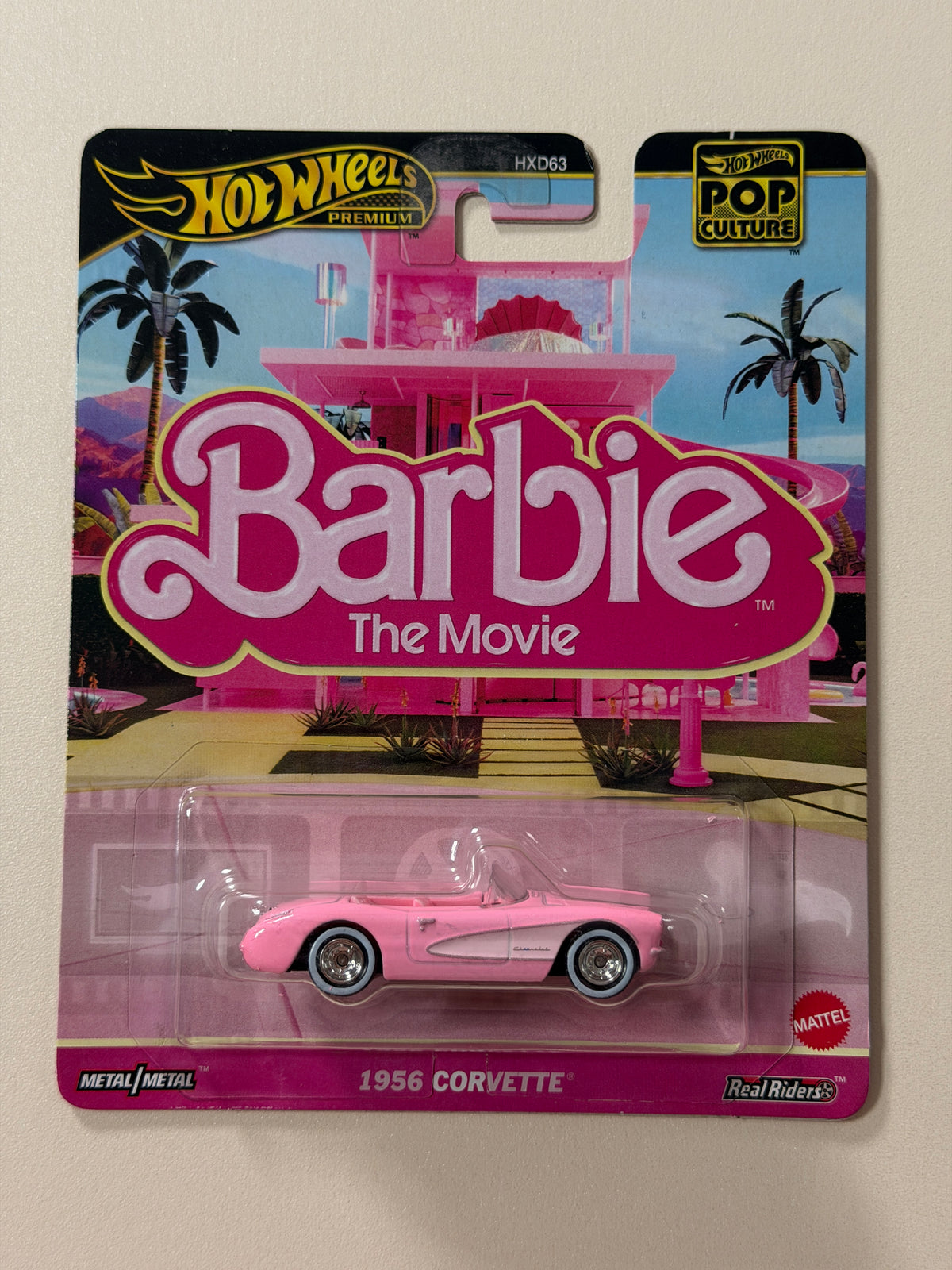 Hot Wheels PREMIUM Pop Culture 1956 Corvette Barbie The Movie