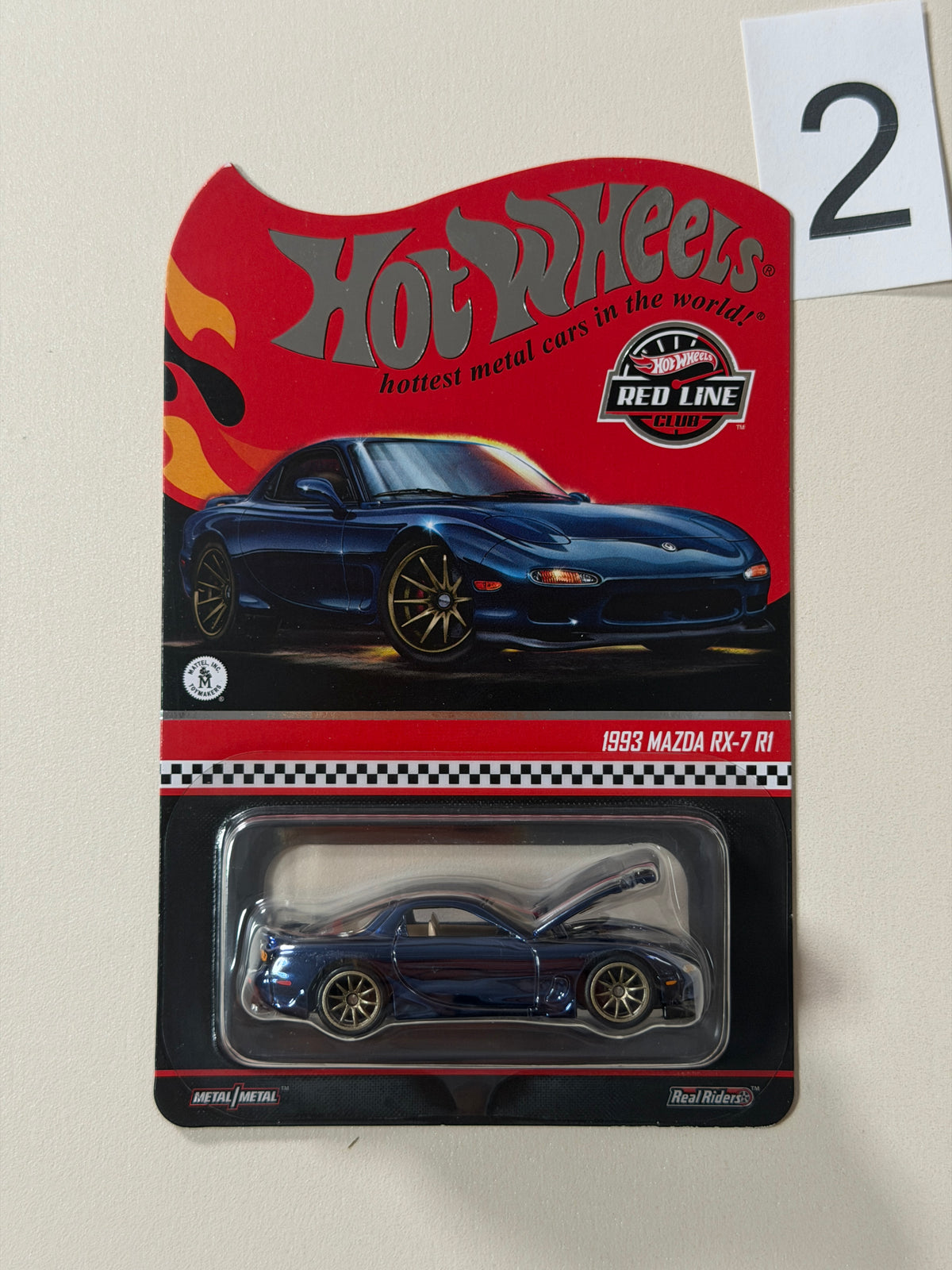 Hot Wheels RLC 1993 Mazda RX-7 R1 blau #2