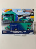 Hot Wheels PREMIUM Team Transport Mercedes-Benz 190E + Fleet Flyer