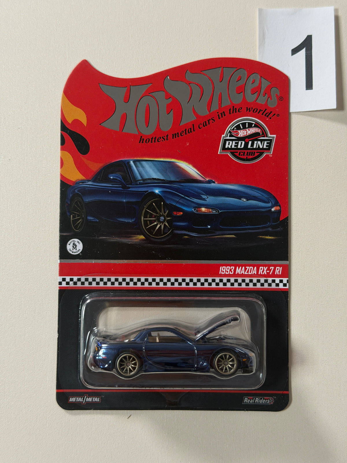 Hot Wheels RLC 1993 Mazda RX-7 R1 blau #1