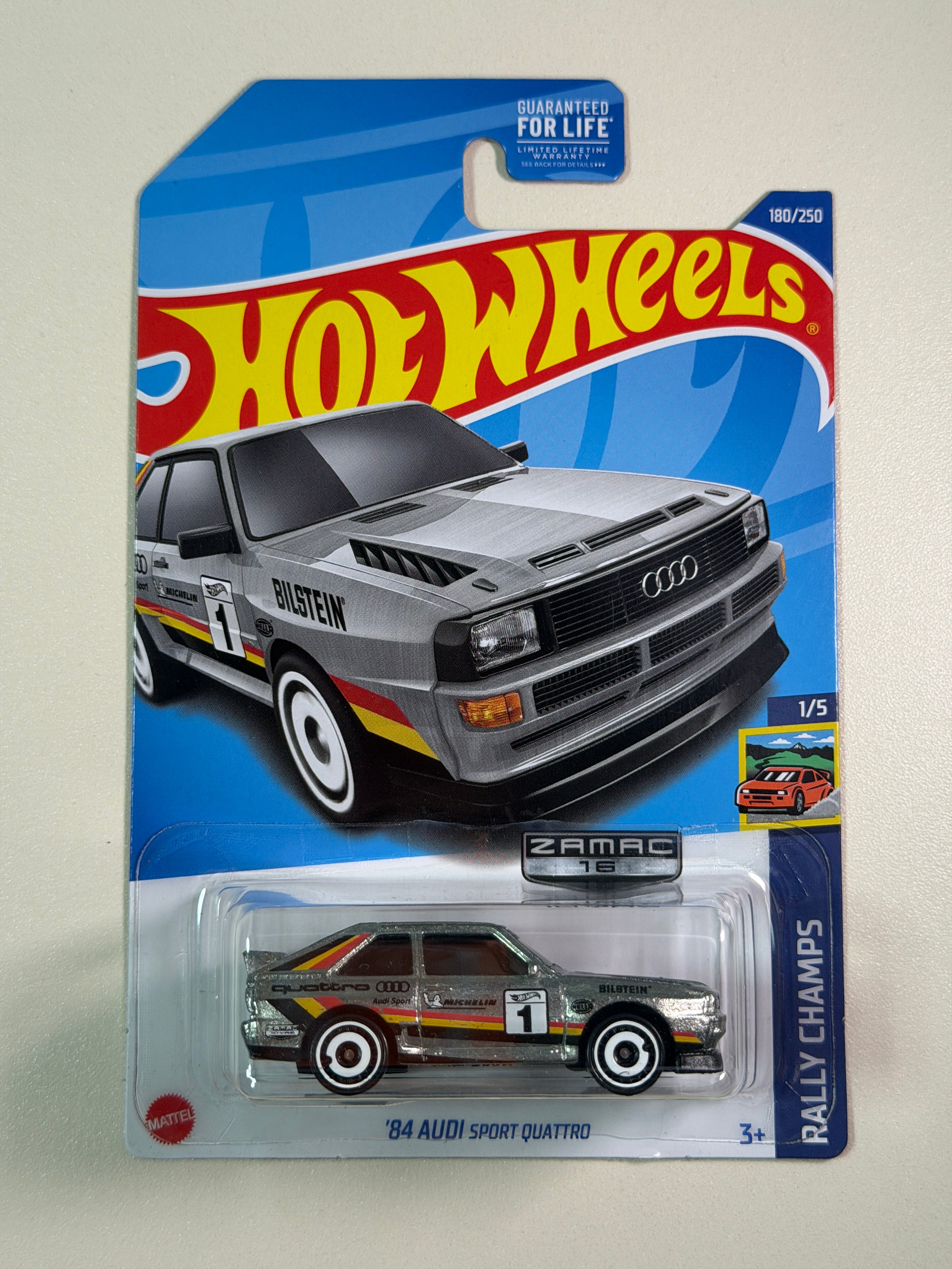 Hot Wheels 84 Audi Sport Quattro ZAMAC