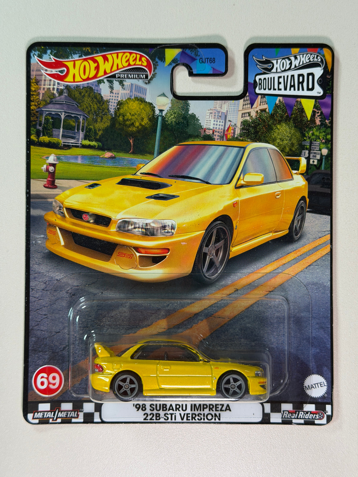 Hot Wheels PREMIUM Boulevard 69 98 Subaru Impreza 22B-STi Version