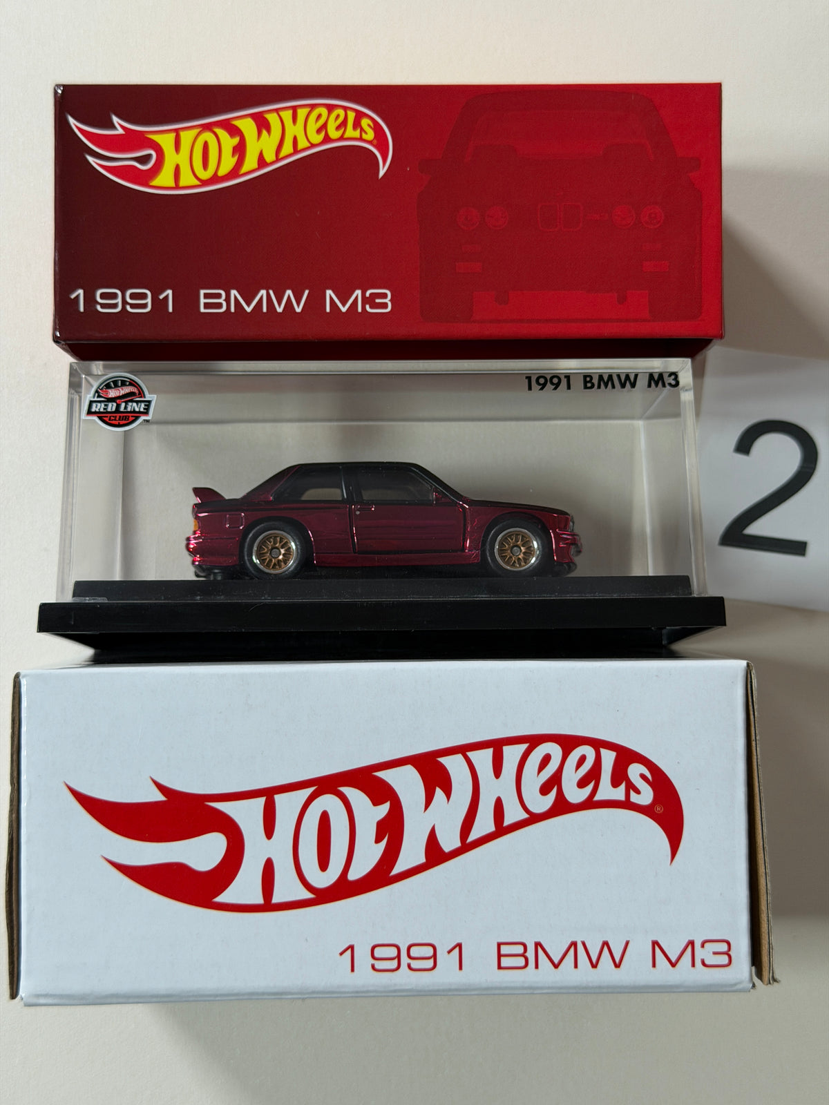 Hot Wheels RLC 1991 BMW M3 rot #2