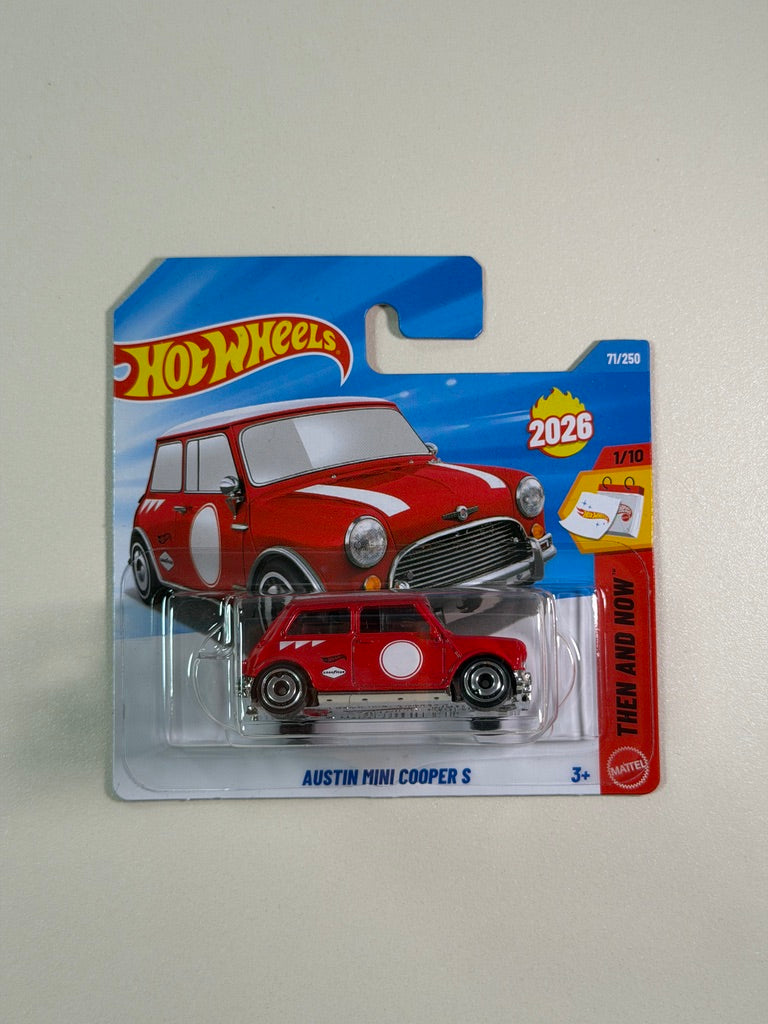 Hot Wheels Austin Mini Cooper S czerwony