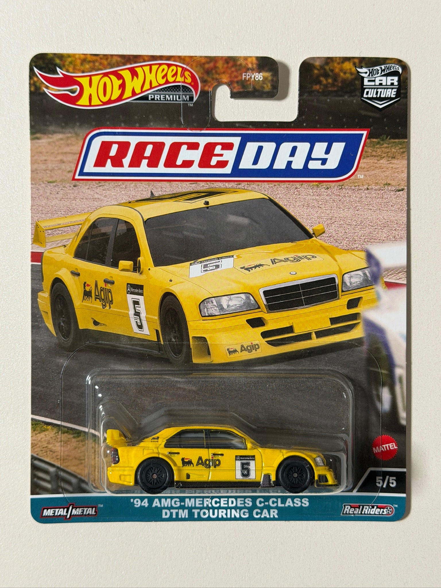 Hot Wheels PREMIUM Car Culture 94 AMG-Mercedes C-Class DTM Touring Car