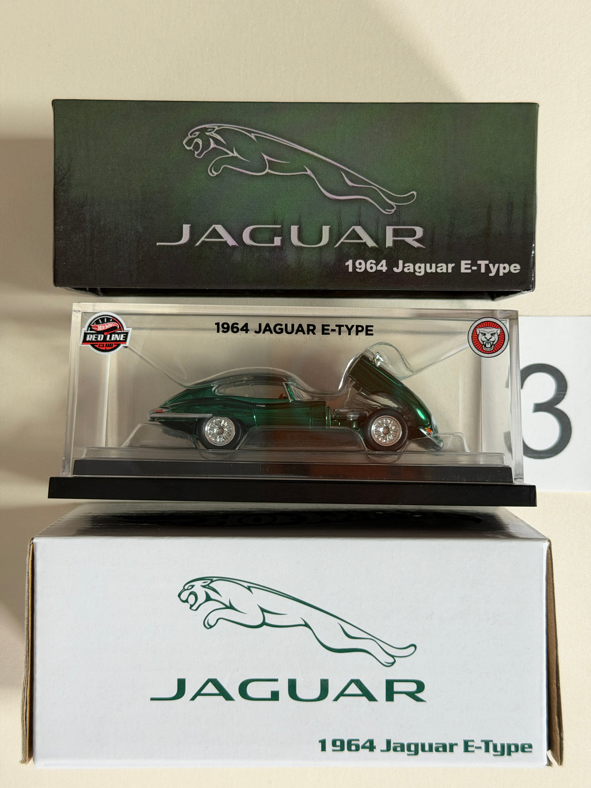 Hot Wheels RLC 1964 Jaguar E-Type zielony #3