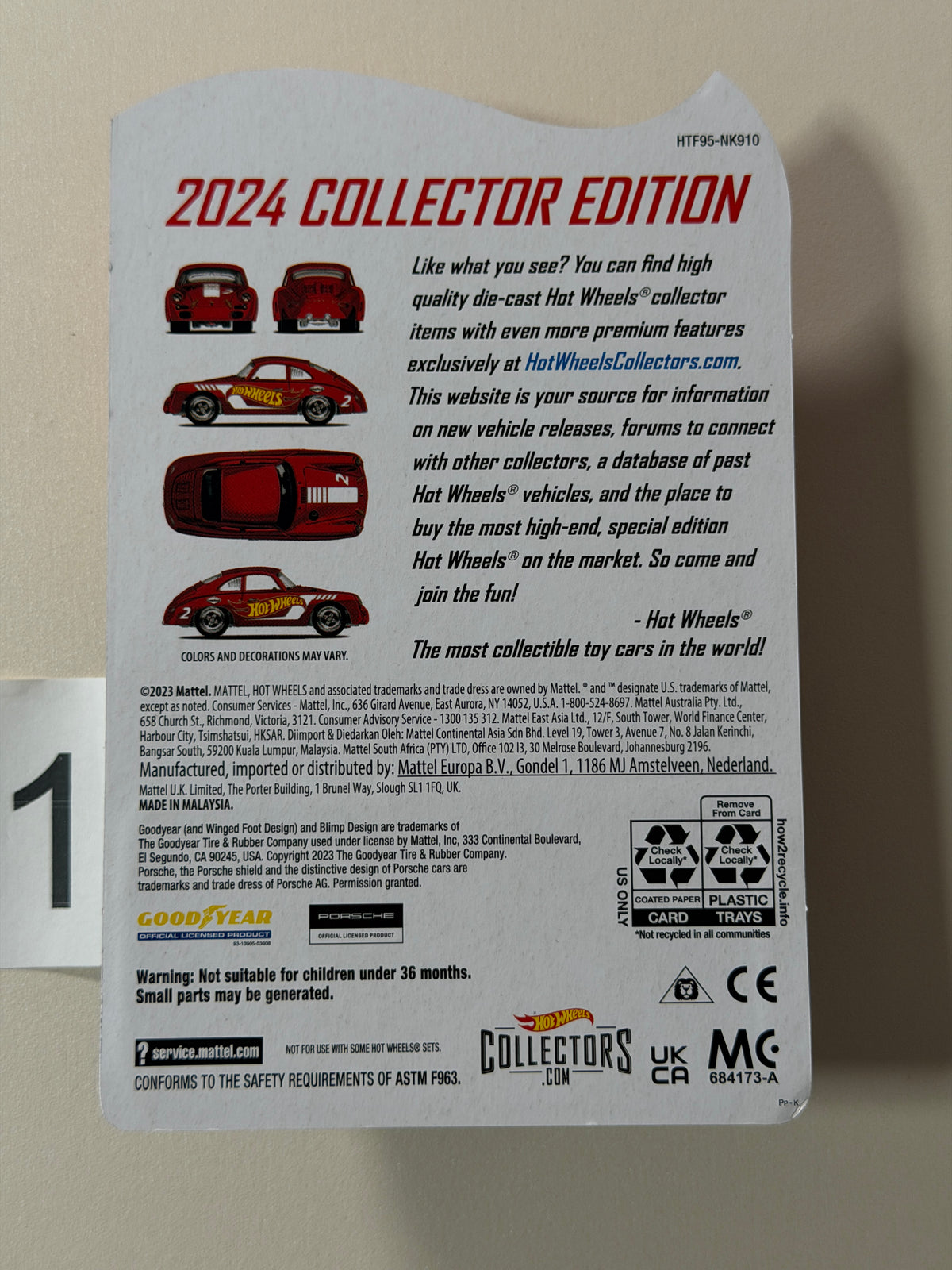 Hot Wheels RLC Porsche 356 Outlaw #1