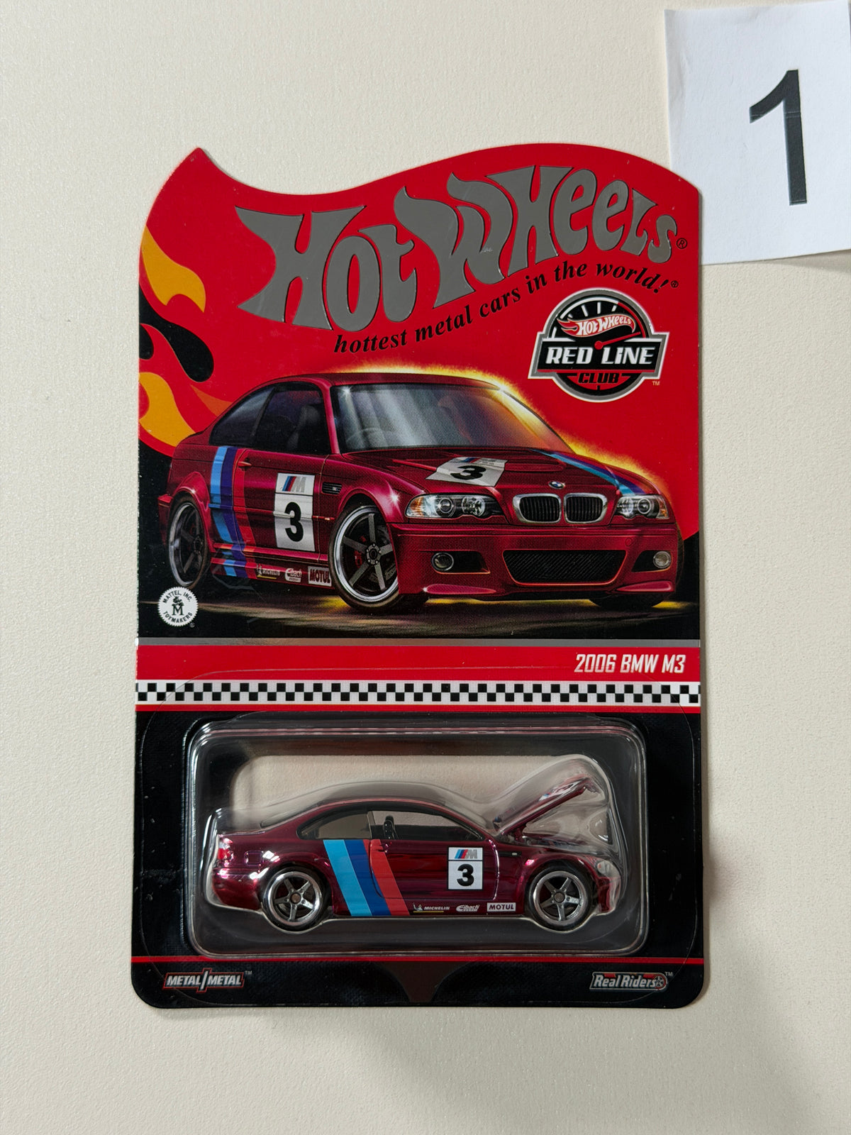 Hot Wheels RLC 2006 BMW M3 czerwony #1