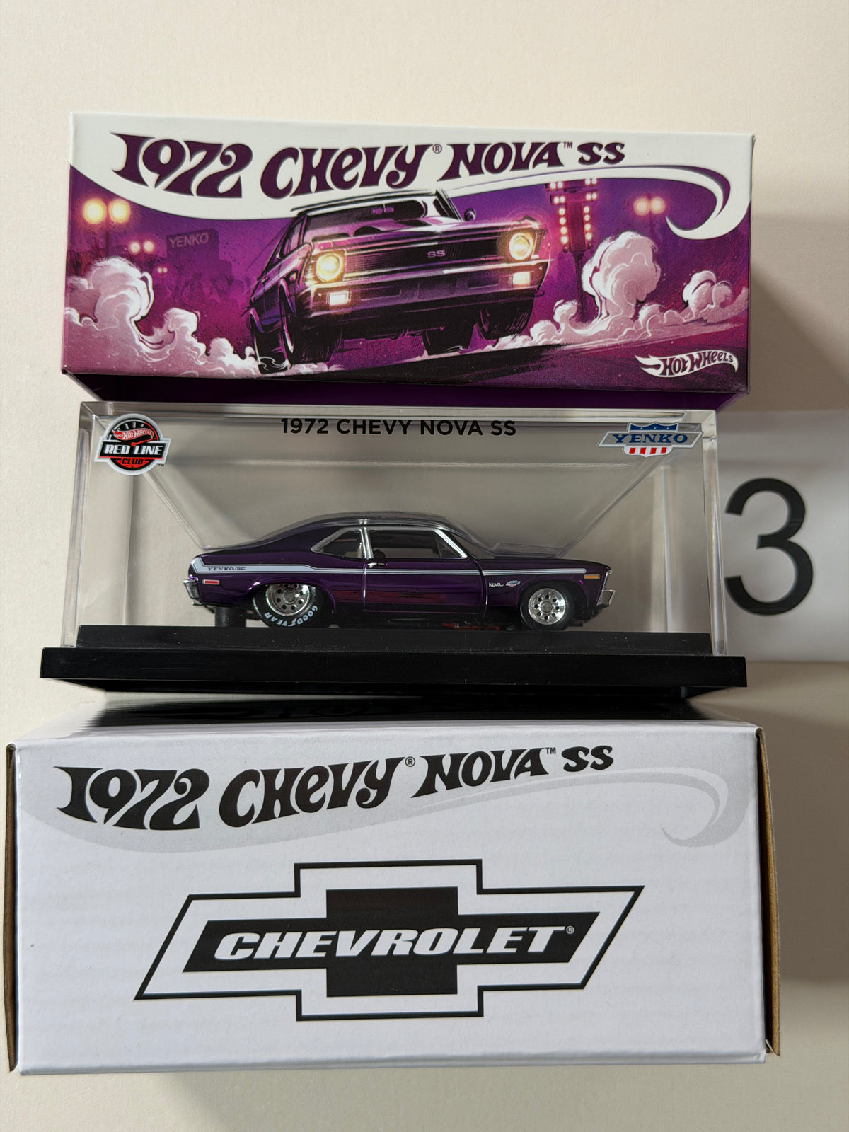Hot Wheels RLC 1972 Chevy Nova SS Nr. 3