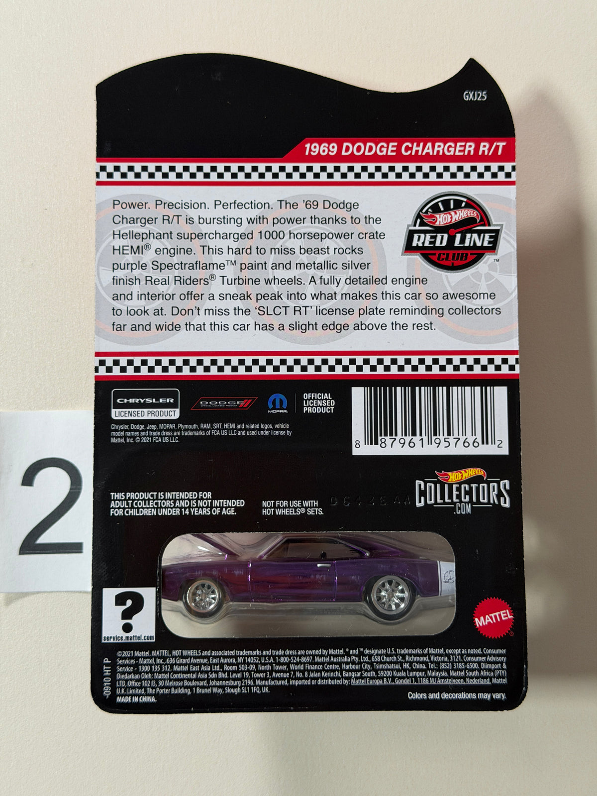 Hot Wheels RLC 1969 Dodge Charger R/T violett #1