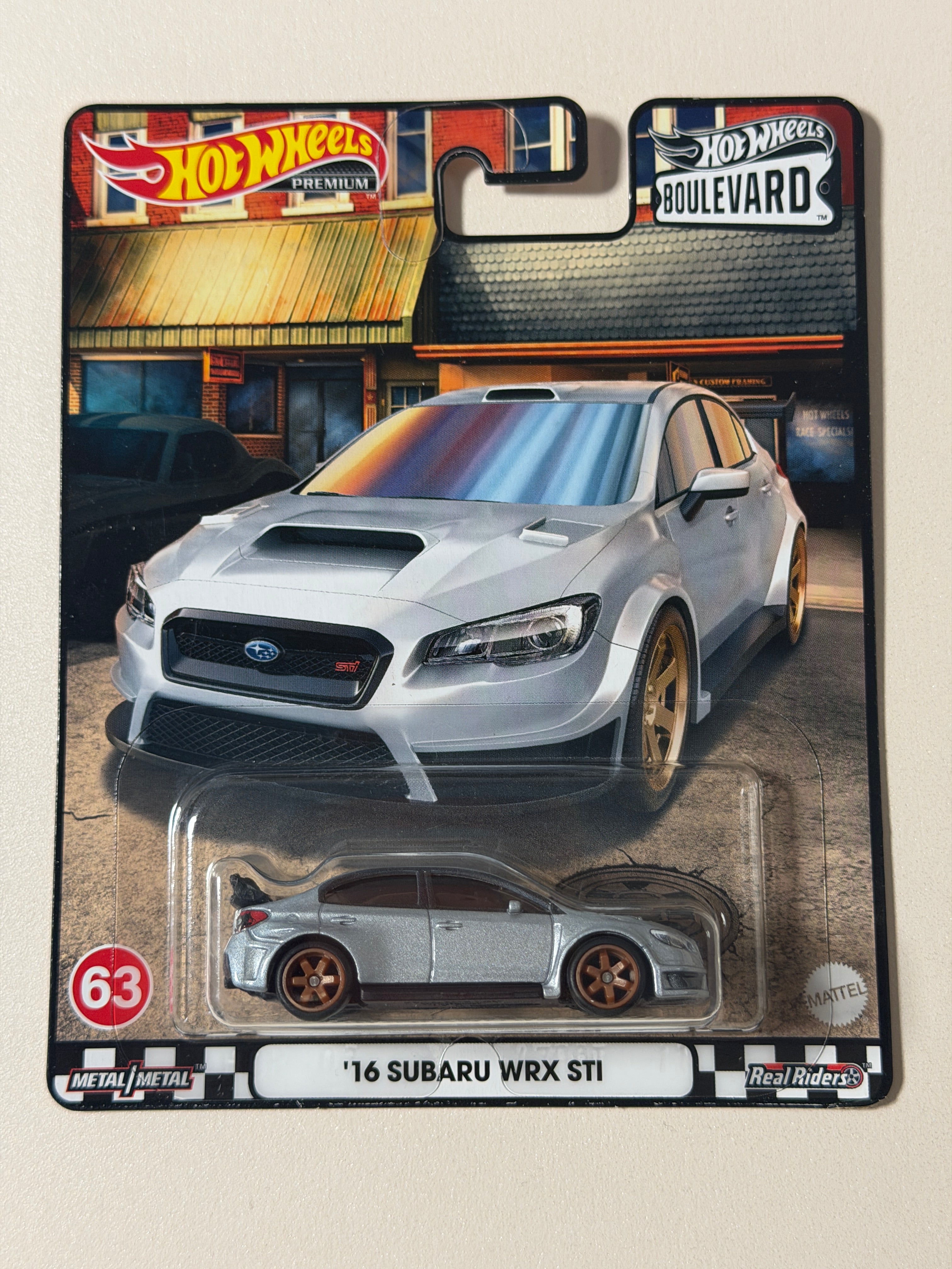 Hot Wheels PREMIUM Boulevard 63 '16 Subaru WRX STI