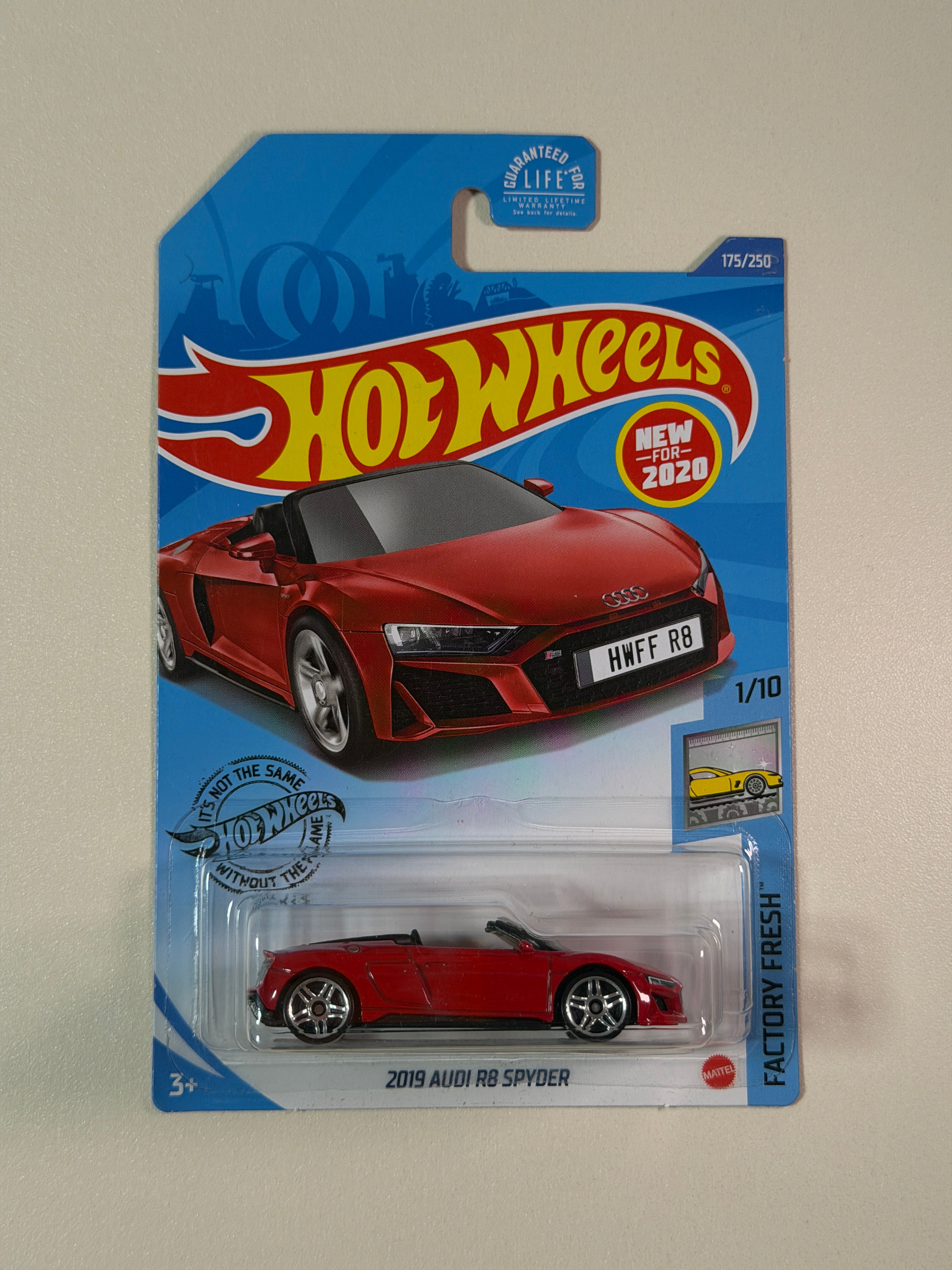 Hot Wheels 2019 Audi R8 Spyder czerwony