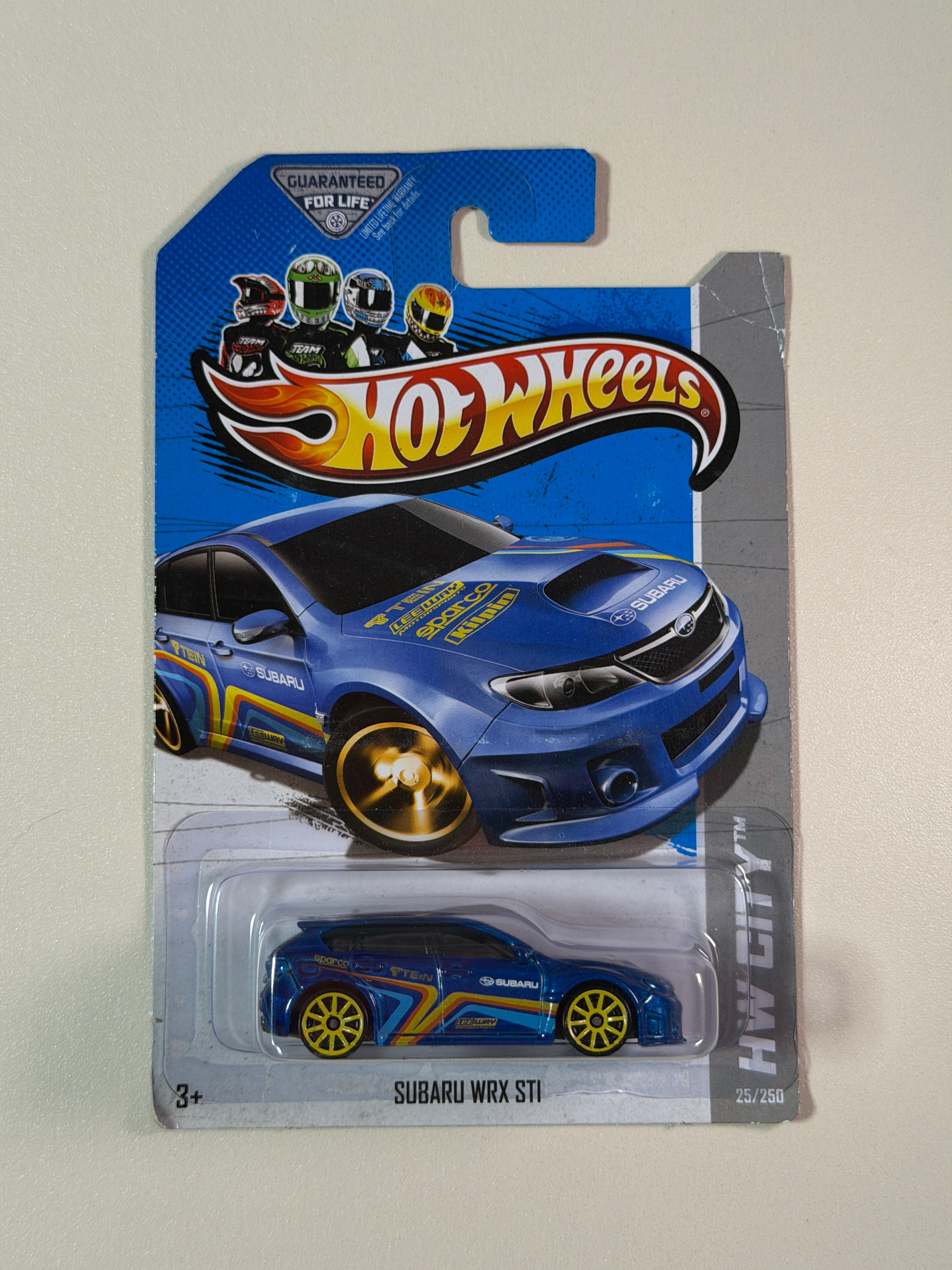 Hot Wheels Subaru WRX STi niebieski