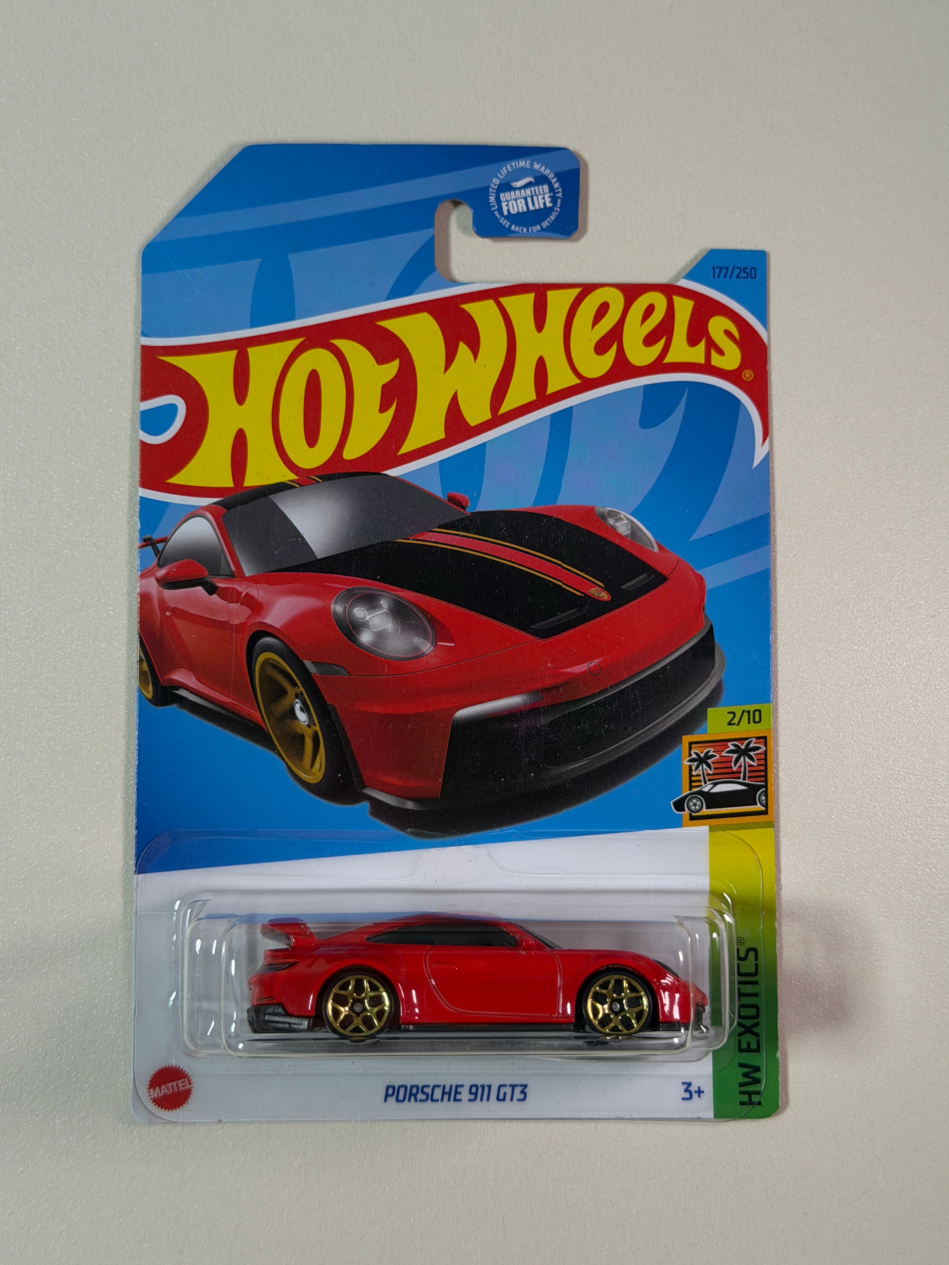 Hot Wheels Porsche 911 GT3 czerwony