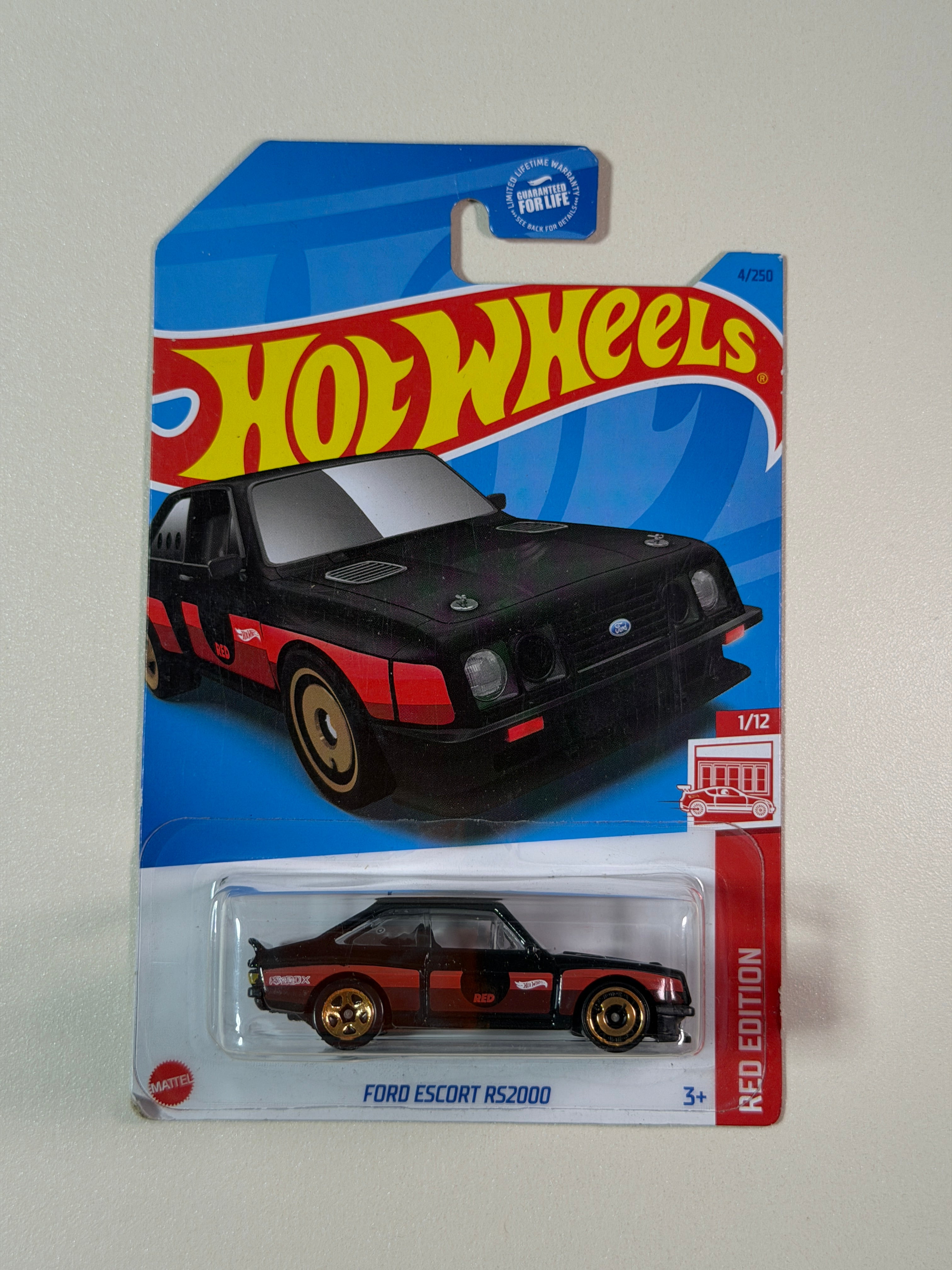 Hot Wheels Ford Escort RS2000 Red Edition