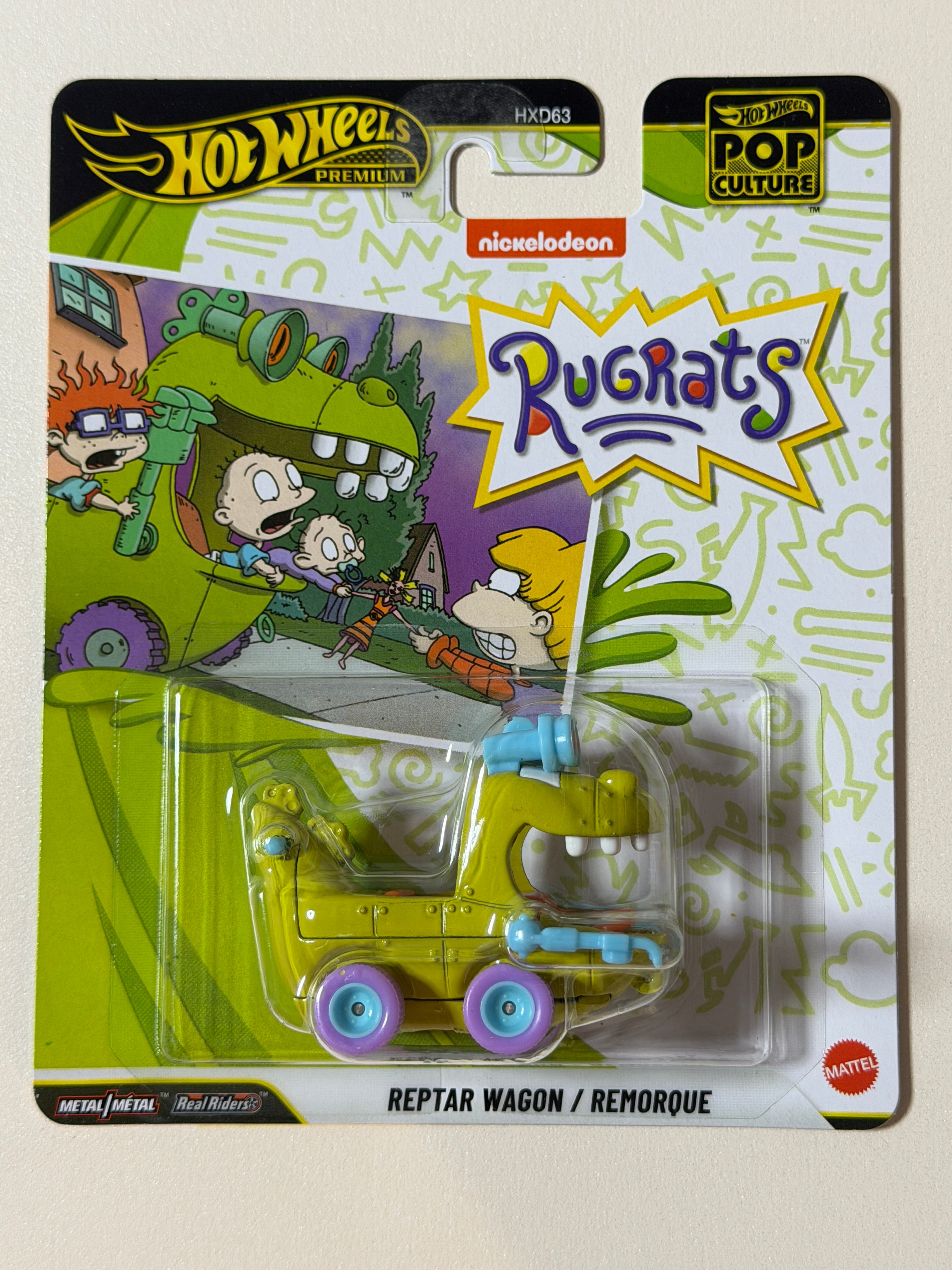 Hot Wheels PREMIUM Pop Culture Reptar Wagon Remorque