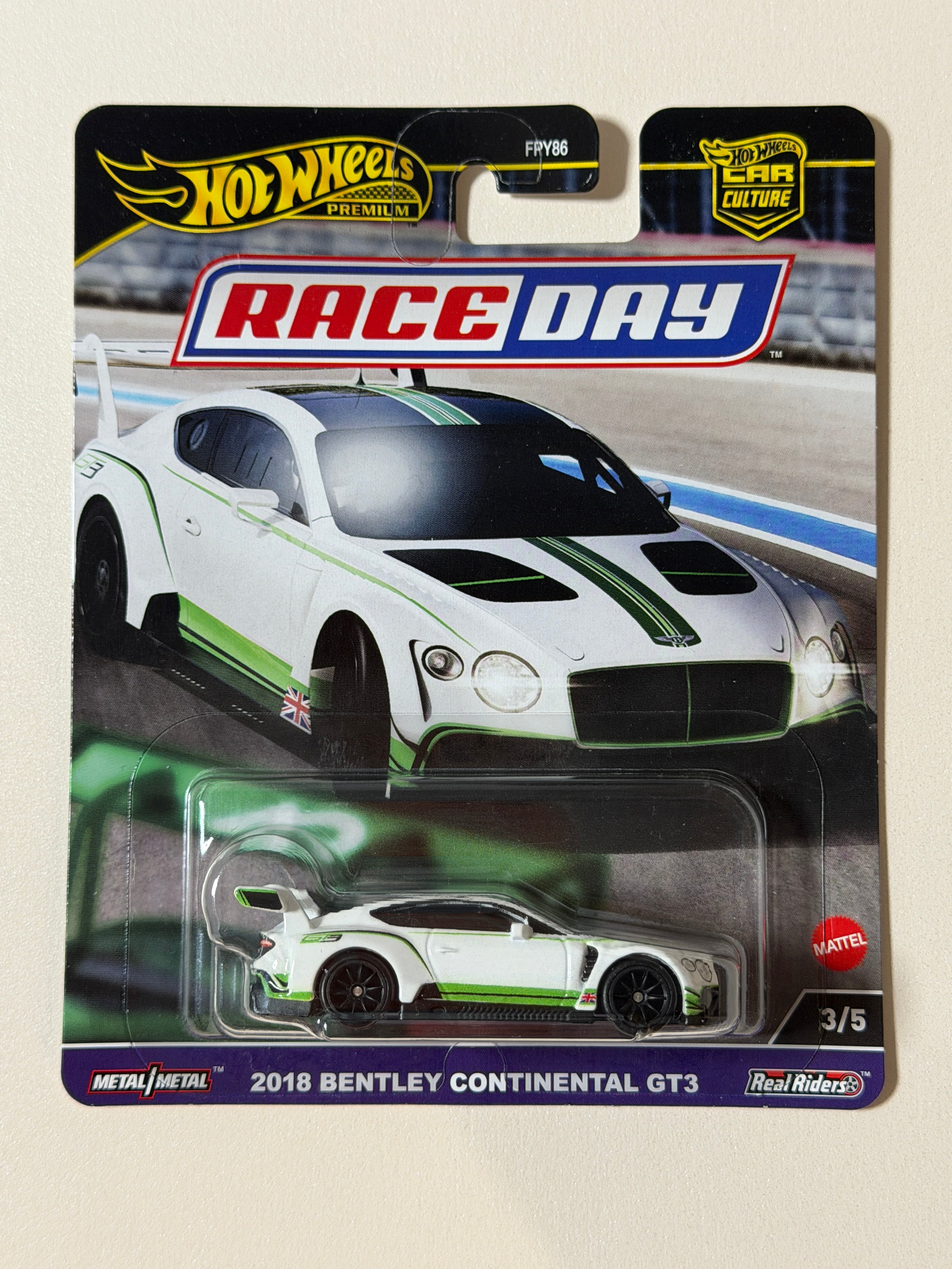 Hot Wheels PREMIUM Car Culture 2018 Bentley Continental GT3