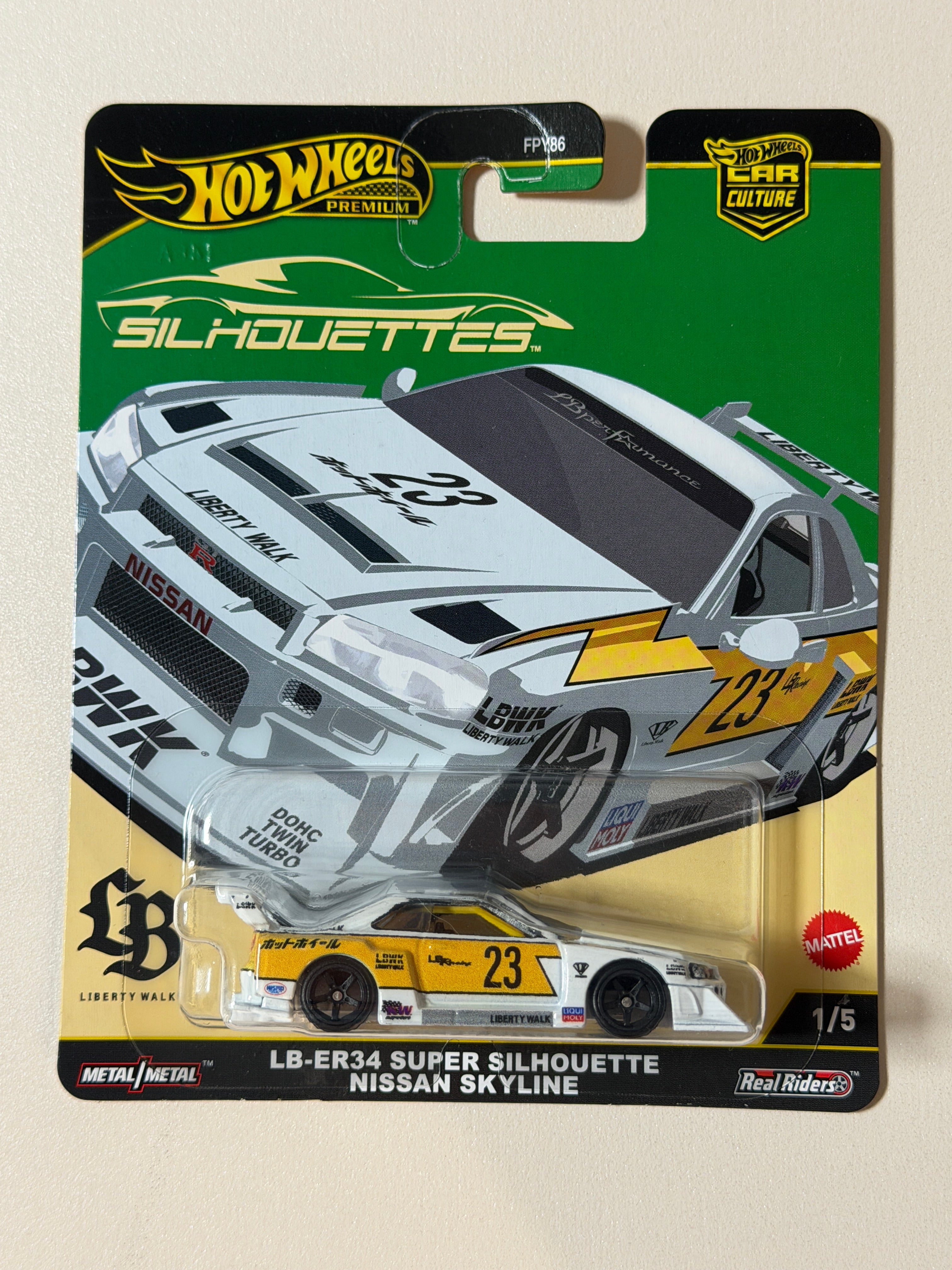 Hot Wheels PREMIUM Car Culture LB-ER34 Super Silhouette Nissan Skyline