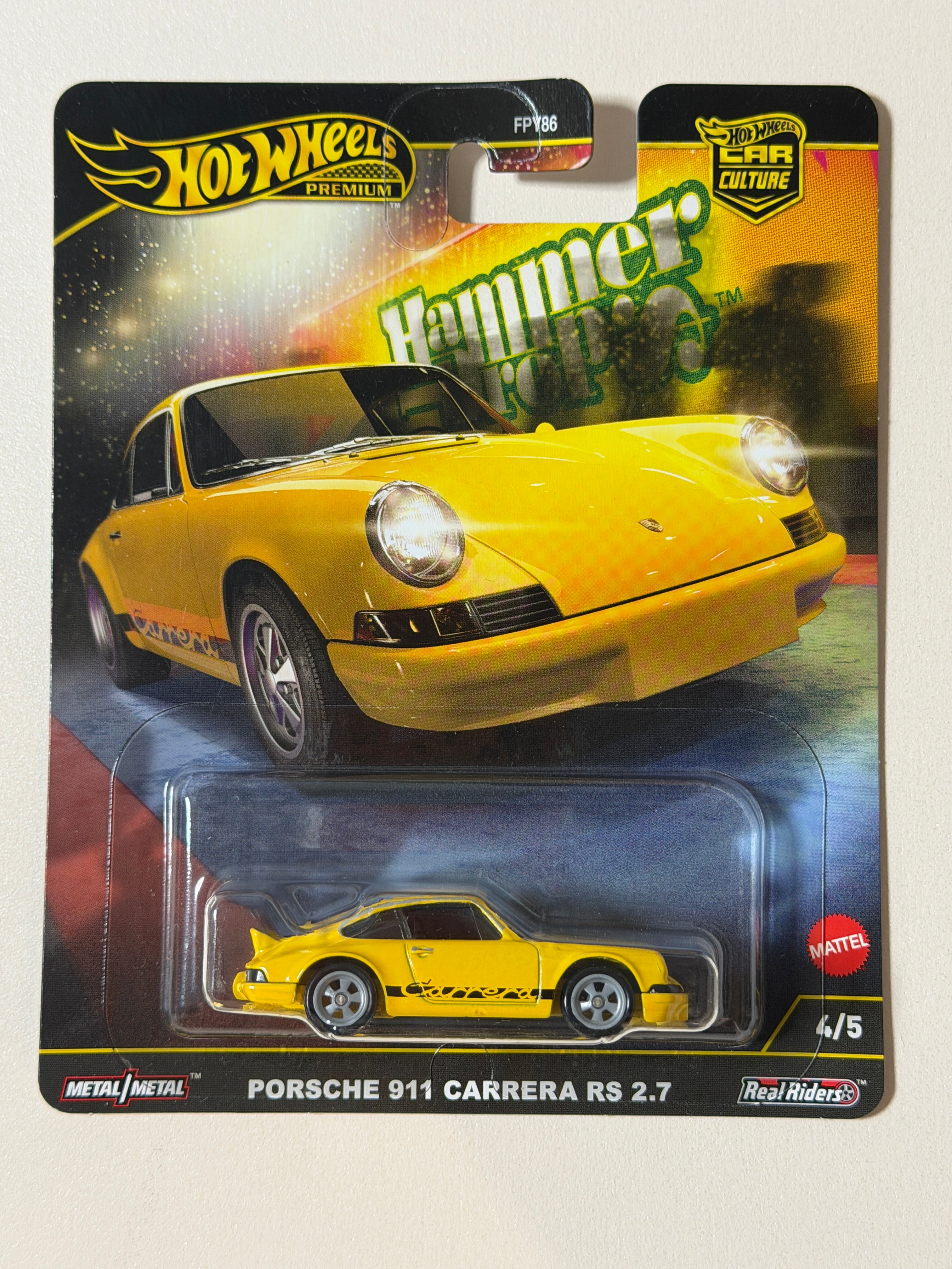 Hot Wheels PREMIUM Car Culture Porsche 911 Carrera RS 2.7