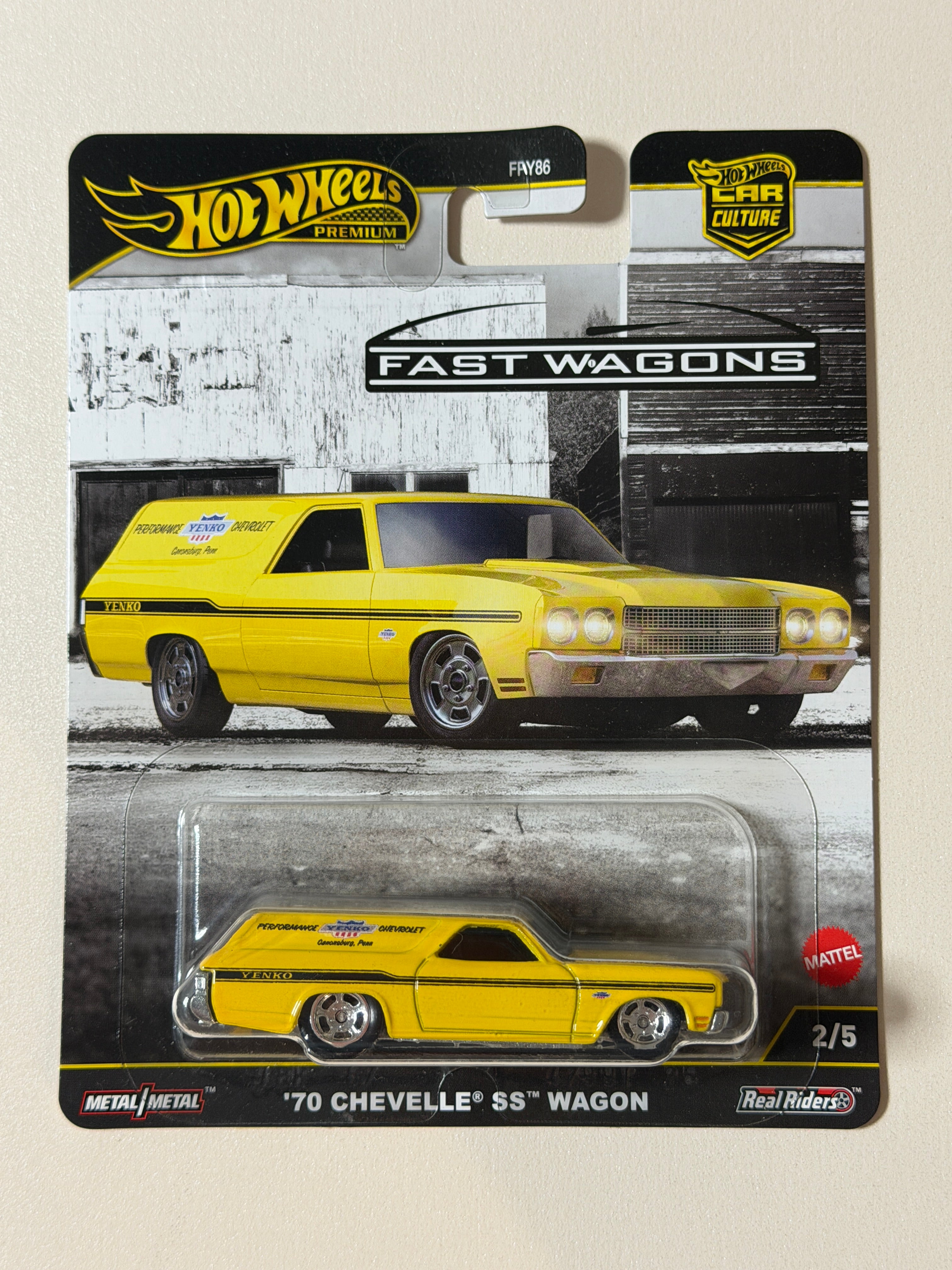 Hot Wheels PREMIUM Car Culture 70 Chevelle SS Wagon