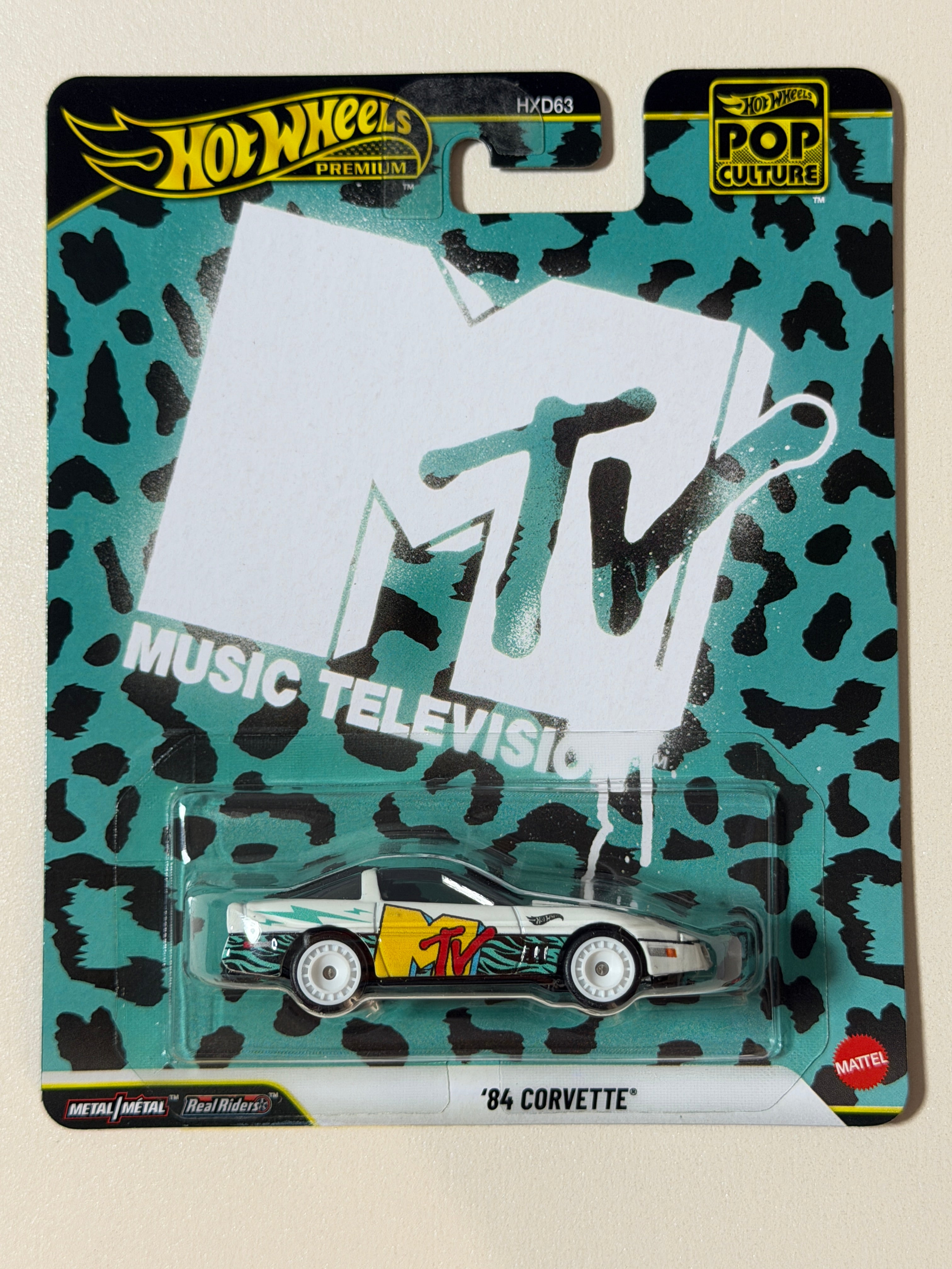 Hot Wheels PREMIUM Pop Culture 84 Corvette MTV