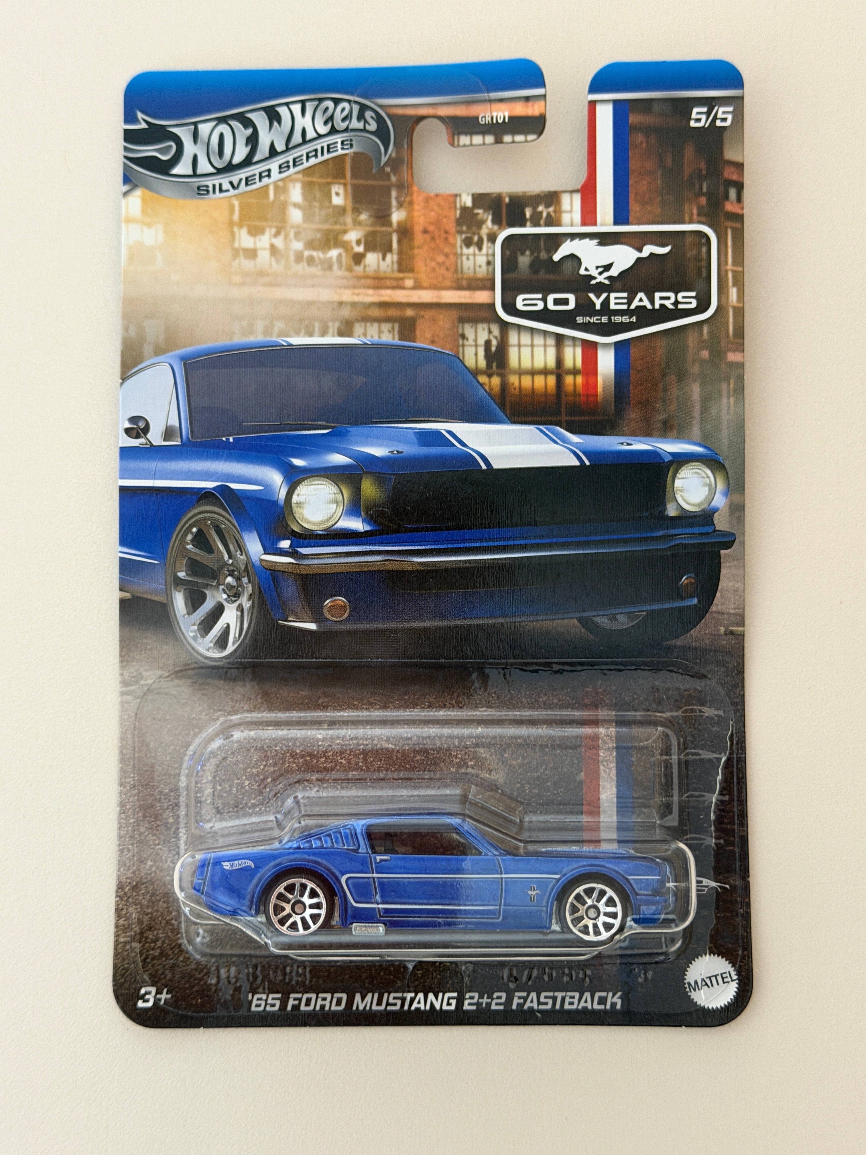 Hot Wheels Silver Series 60 Yares 65 Ford Mustang 2+2 Fastback