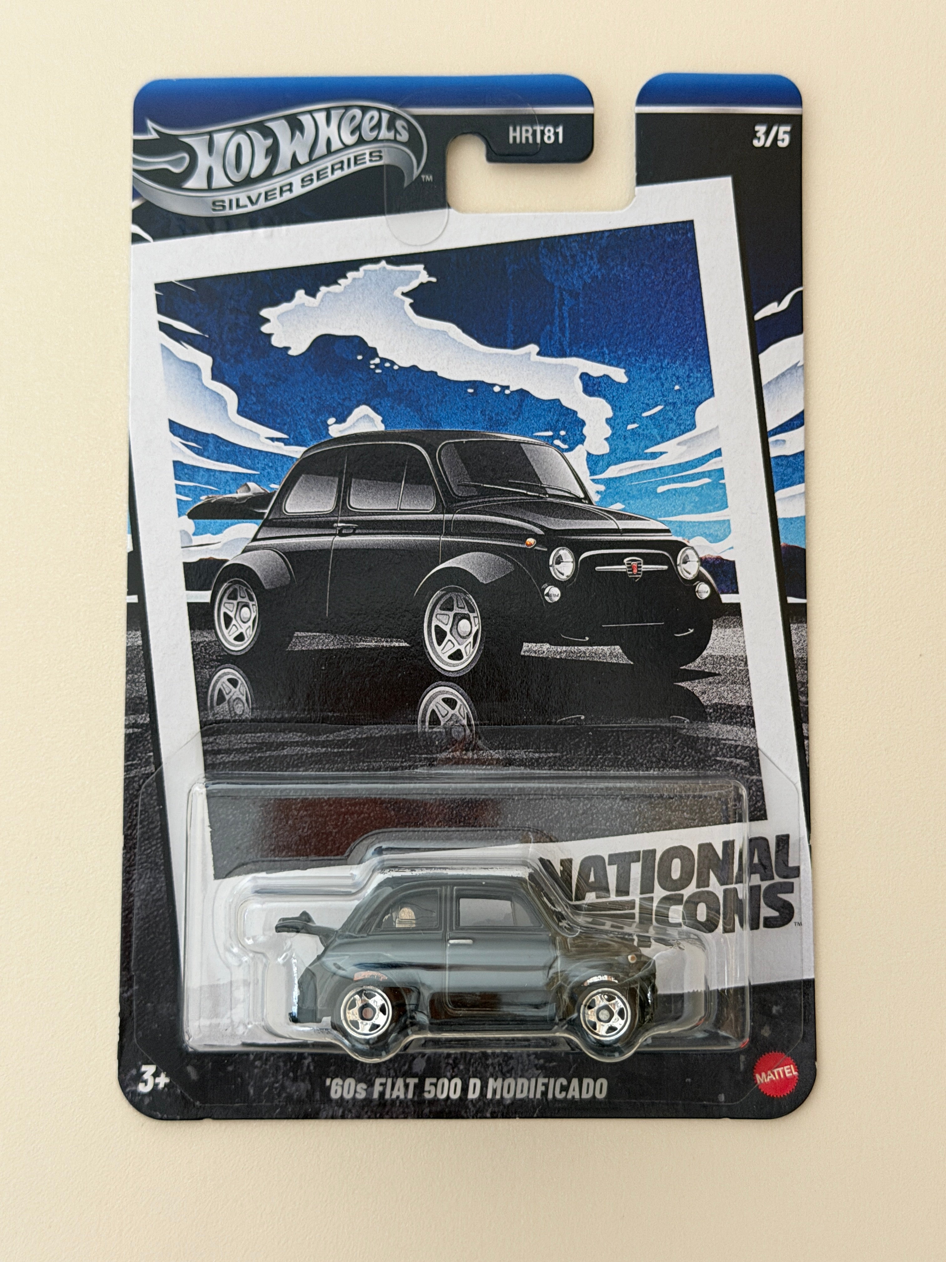 Hot Wheels Silver Series National Icons 60s Fiat 500 D Modificato