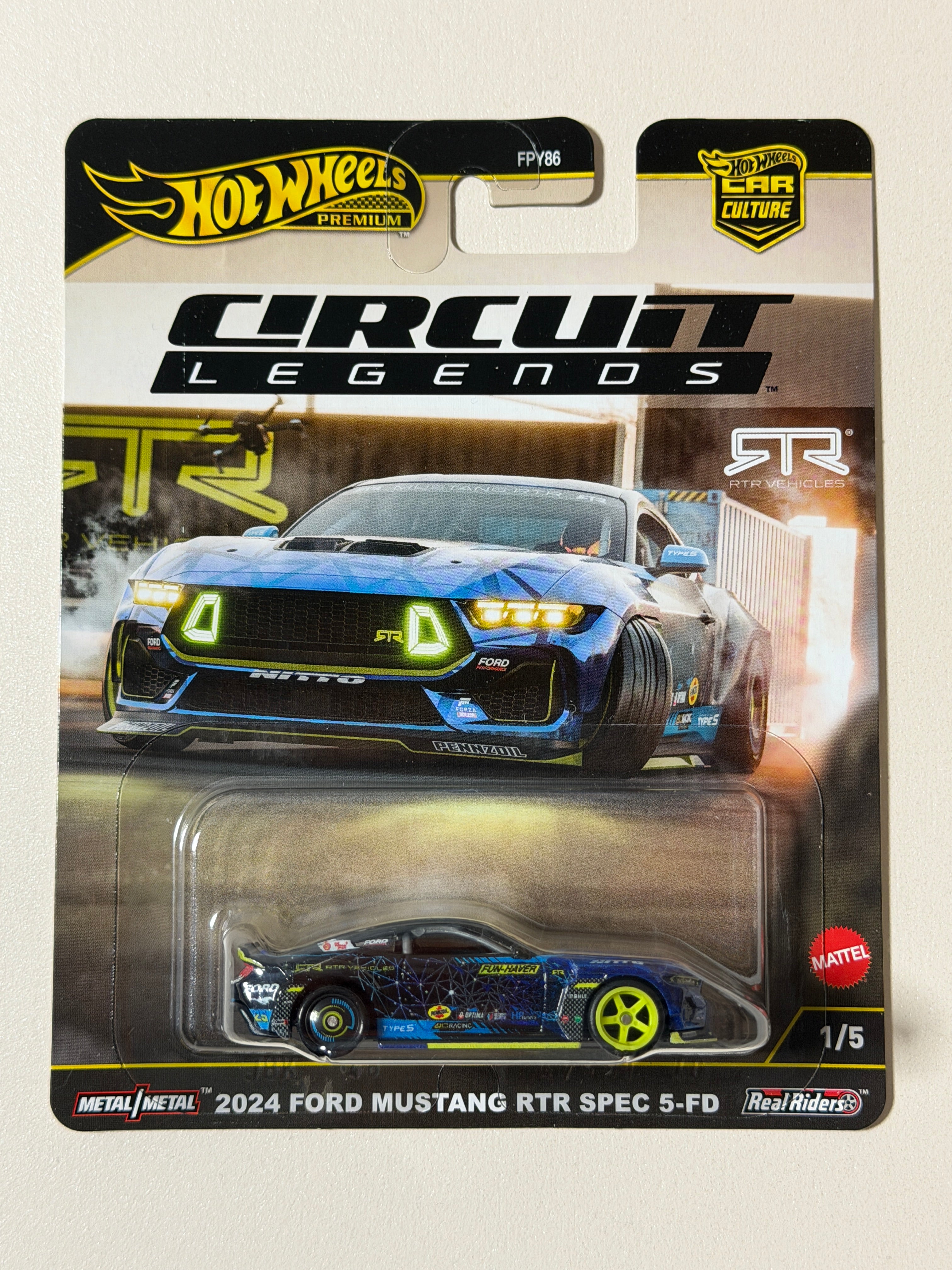 Hot Wheels PREMIUM Car Culture 2024 Ford Mustang RTR Spec 5-FD