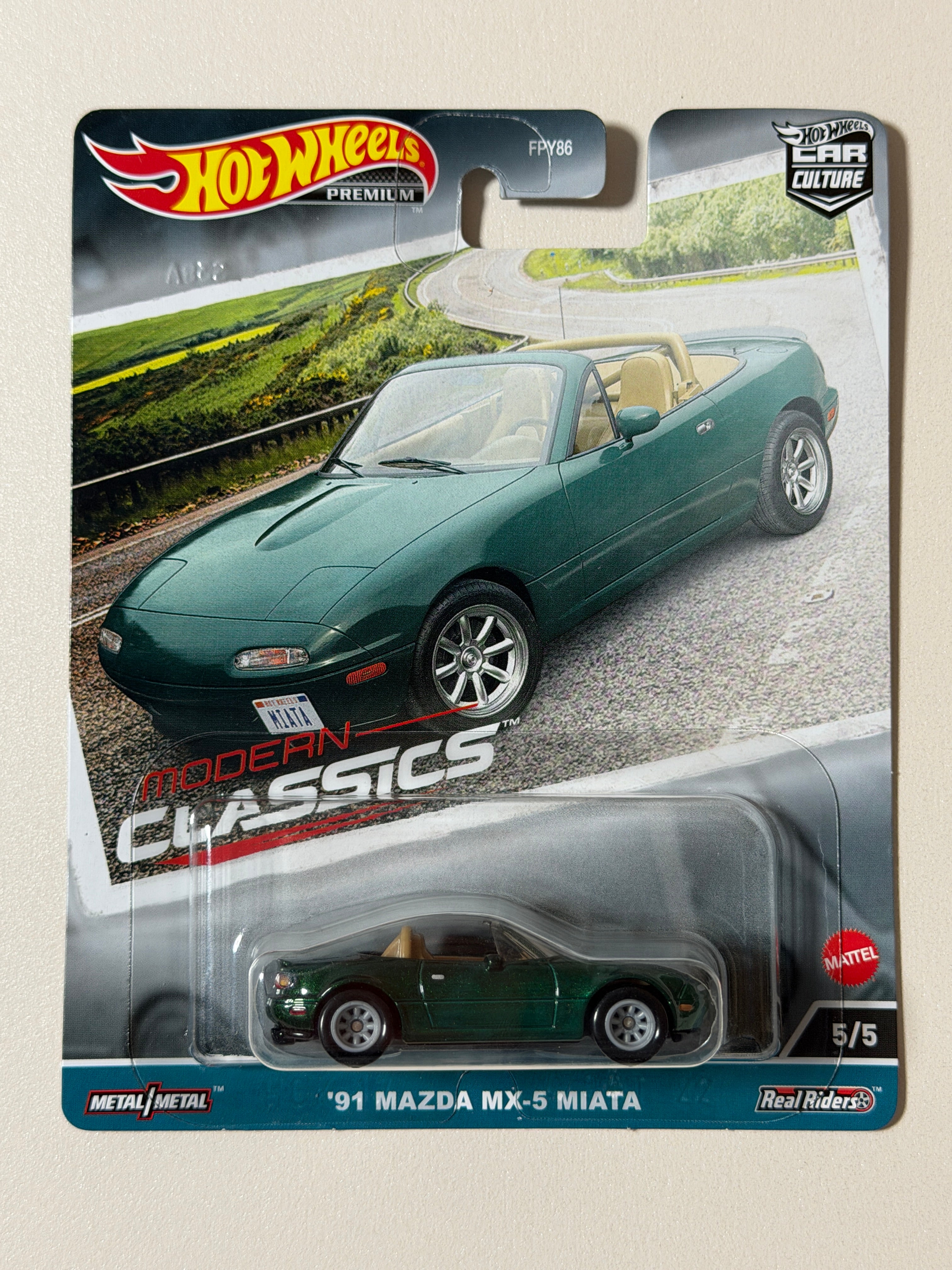 Hot Wheels PREMIUM Car Culture 91 Mazda MX-5 Miata NA
