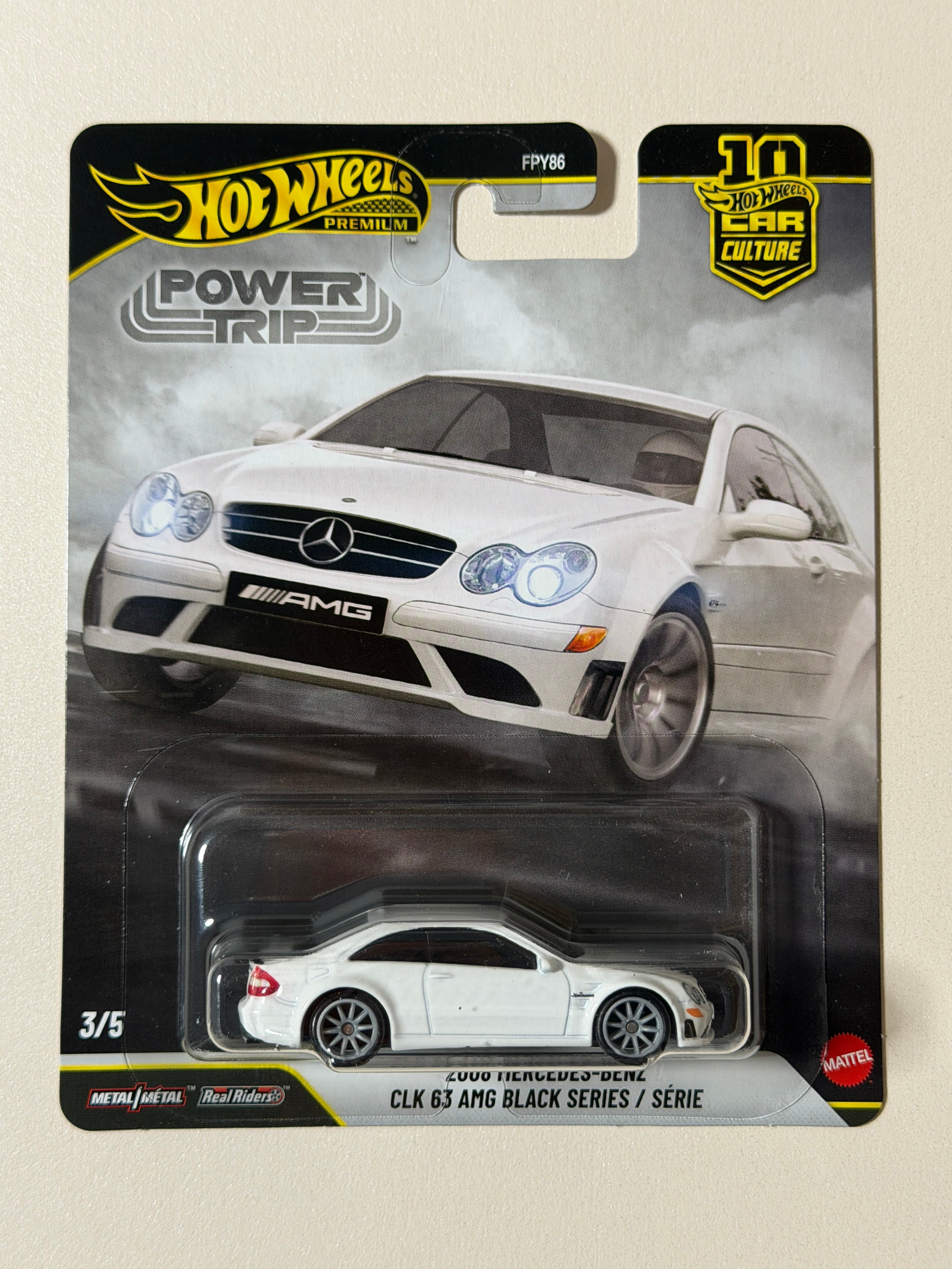 Hot Wheels PREMIUM Car Culture 2008 Mercedes-Benz CLK 63 AMG Black Series