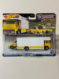 Hot Wheels PREMIUM Team Transport Mercedes-Benz 300 SEL 6.8 AMG + Fleet Flyer