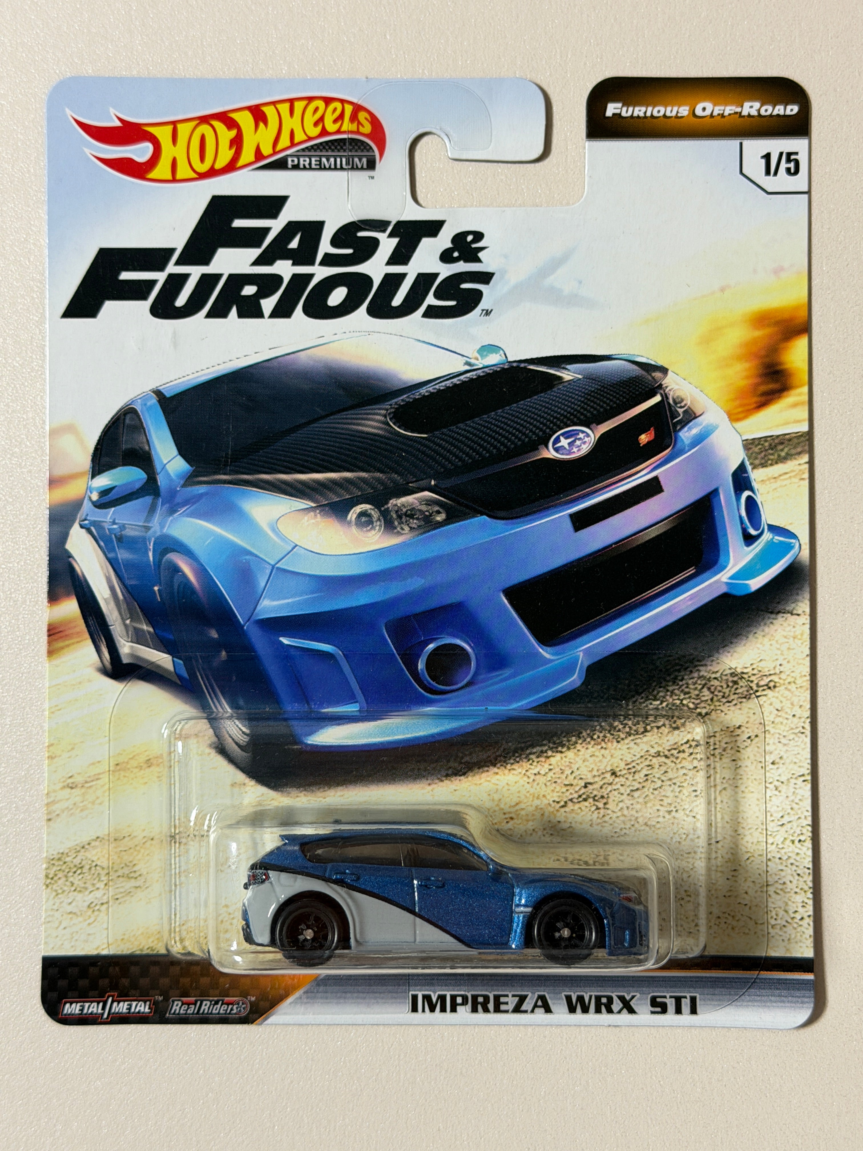 Hot Wheels PREMIUM Fast&Furious Subaru Impreza WRX STi