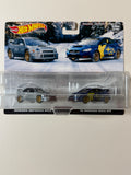 Hot Wheels PREMIUM 2-pack Subaru Impreza WRX i 16 Subaru Impreza WRX STi