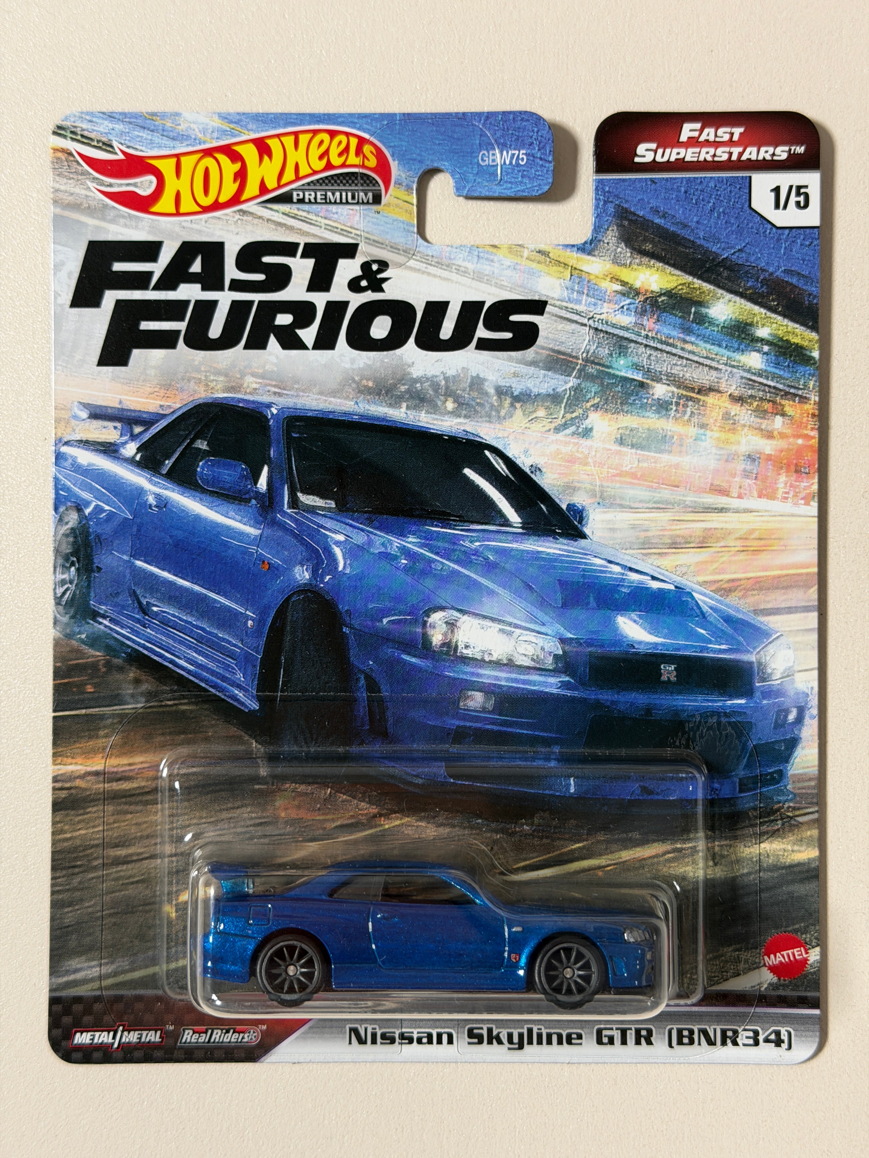 Hot Wheels PREMIUM Fast&Furious Nissan Skyline GTR (BNR34)