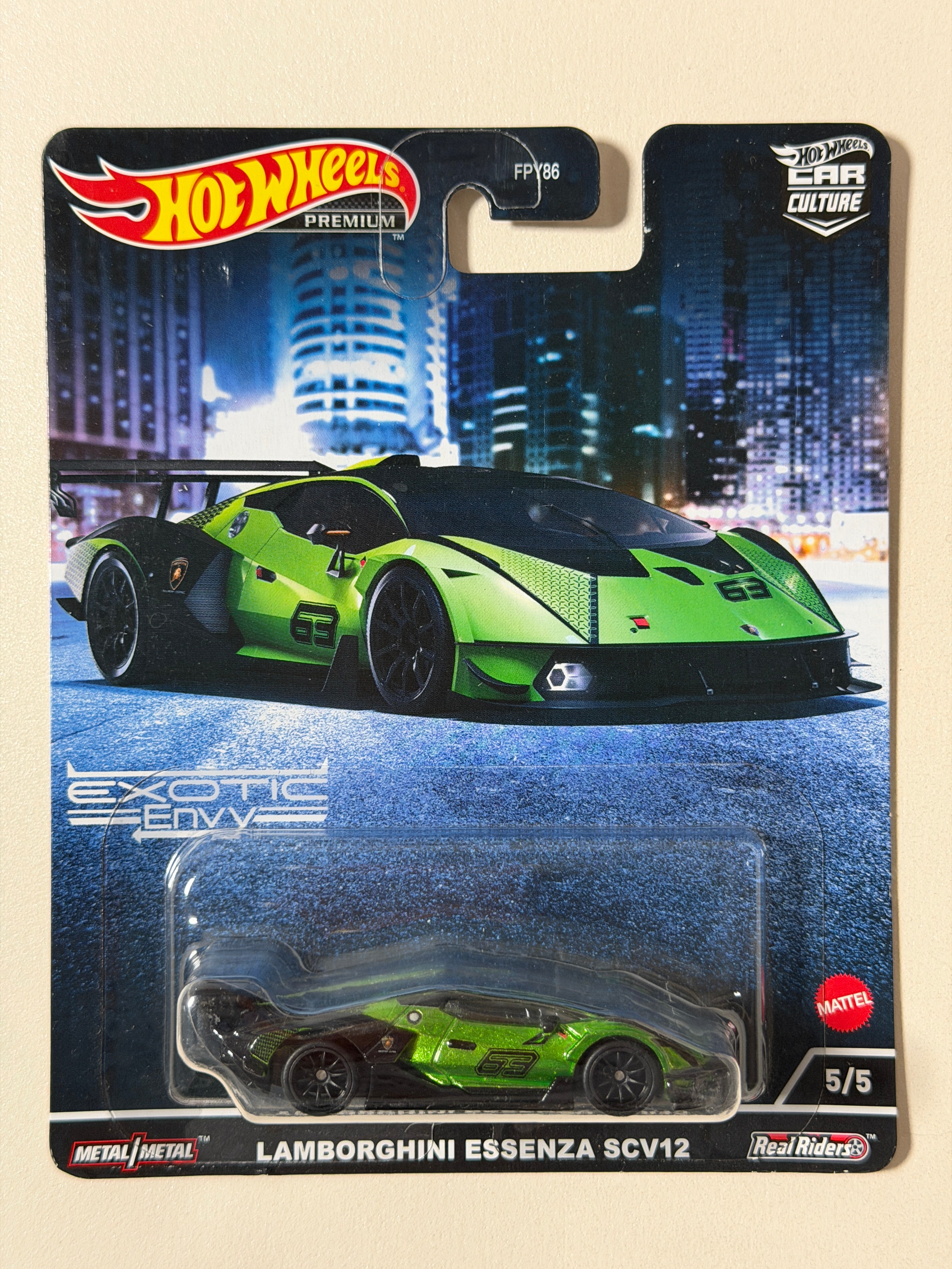 Hot Wheels PREMIUM Car Culture Lamborghini Essenza SCV12