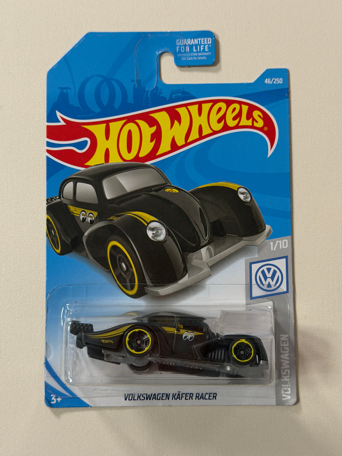 Hot Wheels Volkswagen Kafer Racer czarny mooneyes