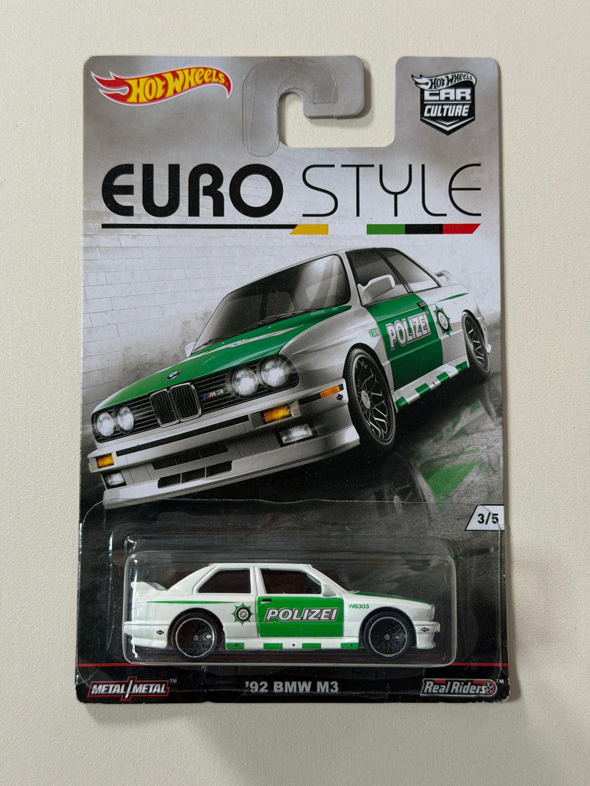 Hot Wheels PREMIUM Car Culture 92 BMW M3 Polizei