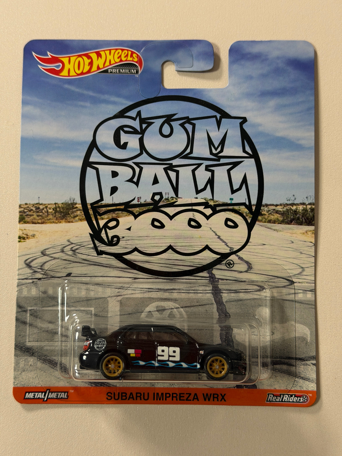 Hot Wheels PREMIUM Pop Culture Subaru Impreza WRX Gum Ball 3000
