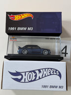 Hot Wheels RLC 1991 BMW M3 niebieski #4