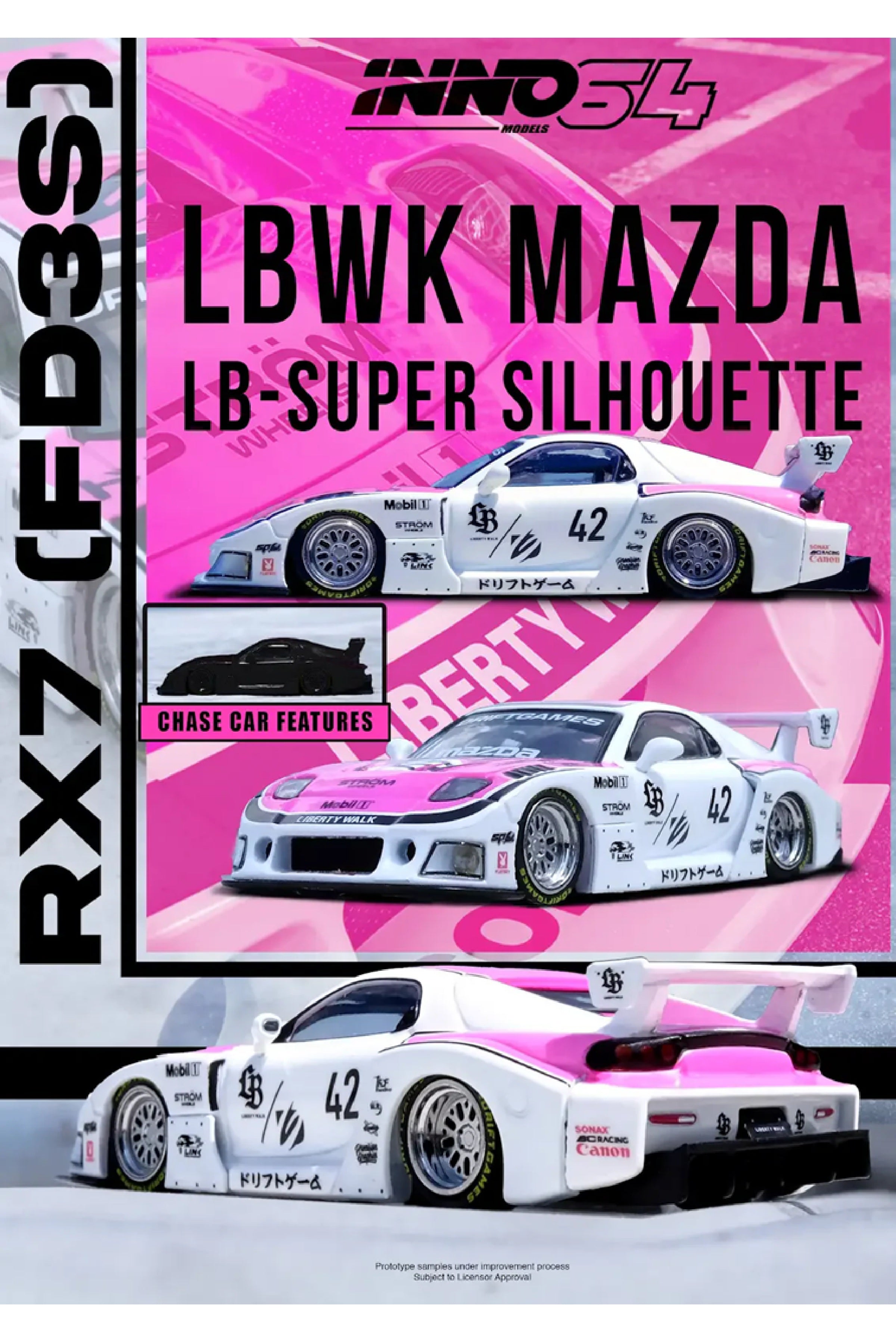 Preorder Inno64 Mazda RX7 (FD3S) LB-Super Silhouette *Drift Games 2025*