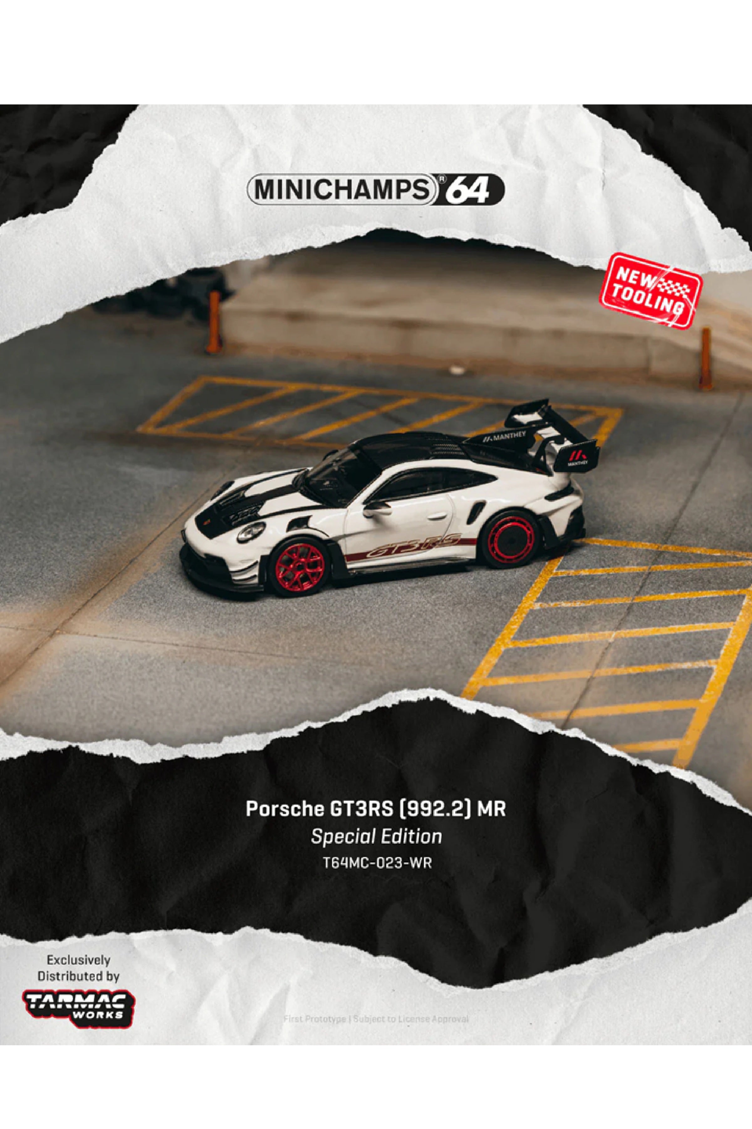 Preorder Tarmac Porsche GT3RS (992.1) MR biały