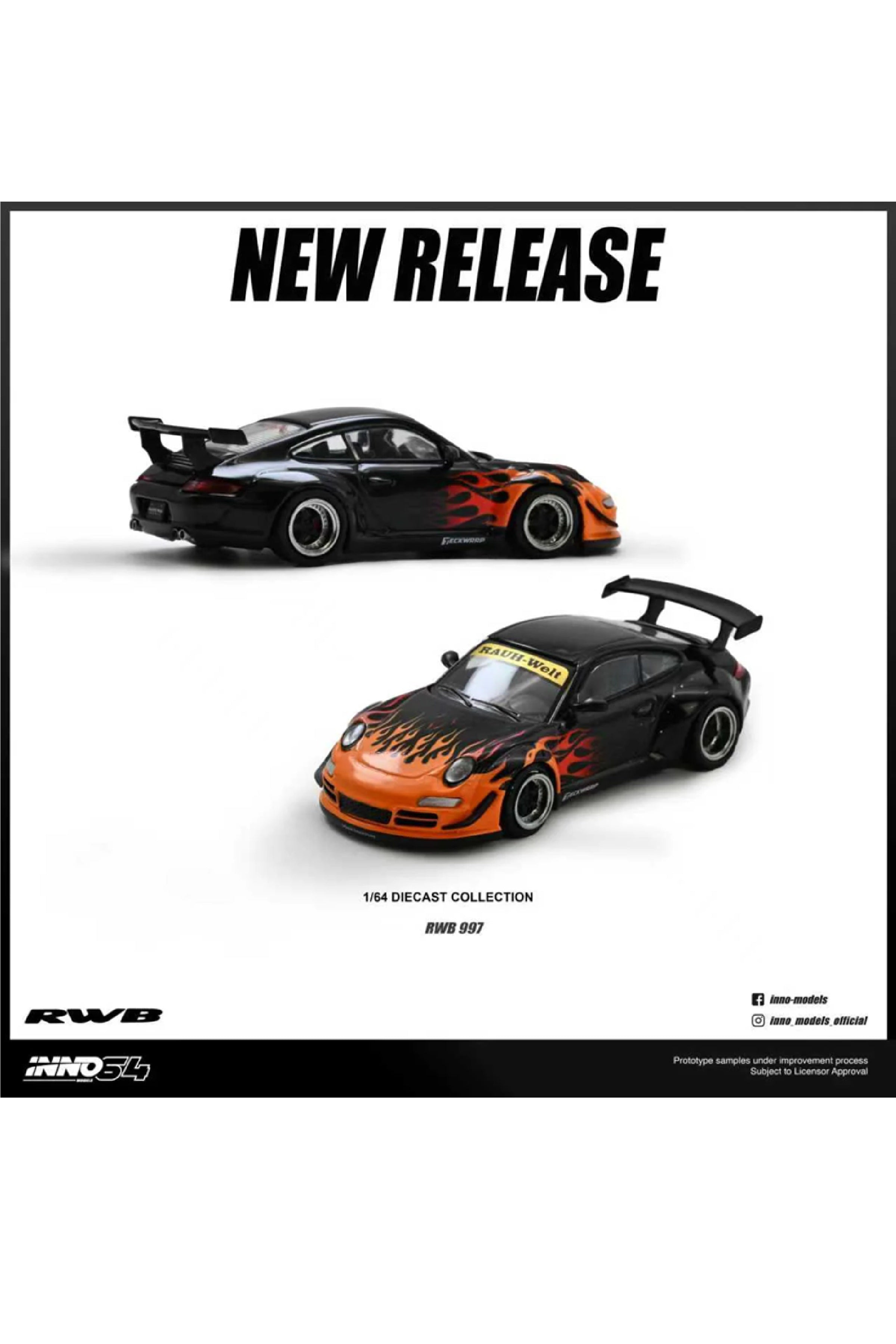 Preorder Inno64 RWB 997 płonące płomienie