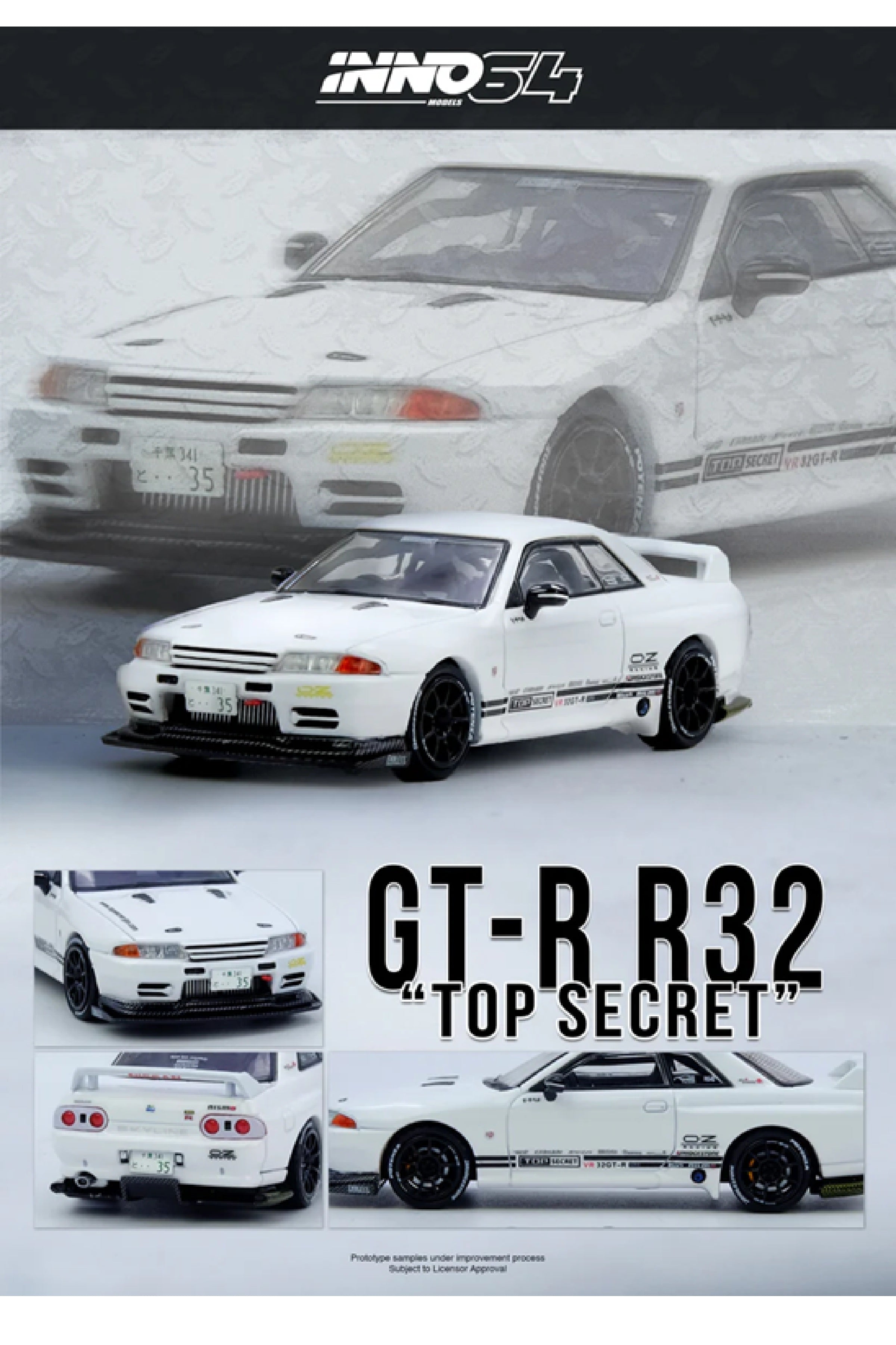 Preorder Inno64 TOP SECRET VR32 GT-R biały