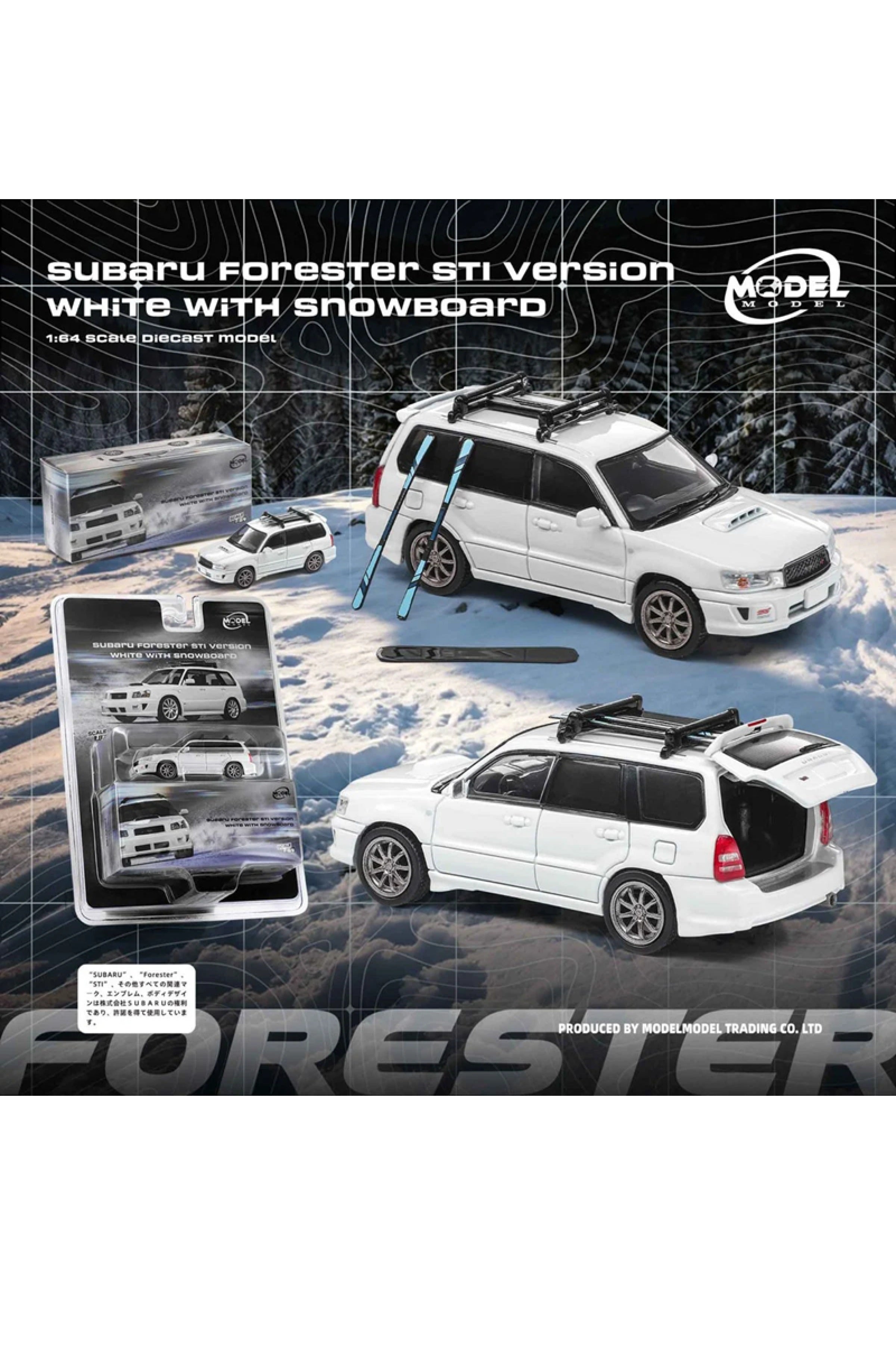 Preorder ModelModel Subaru Forester STI Version biały