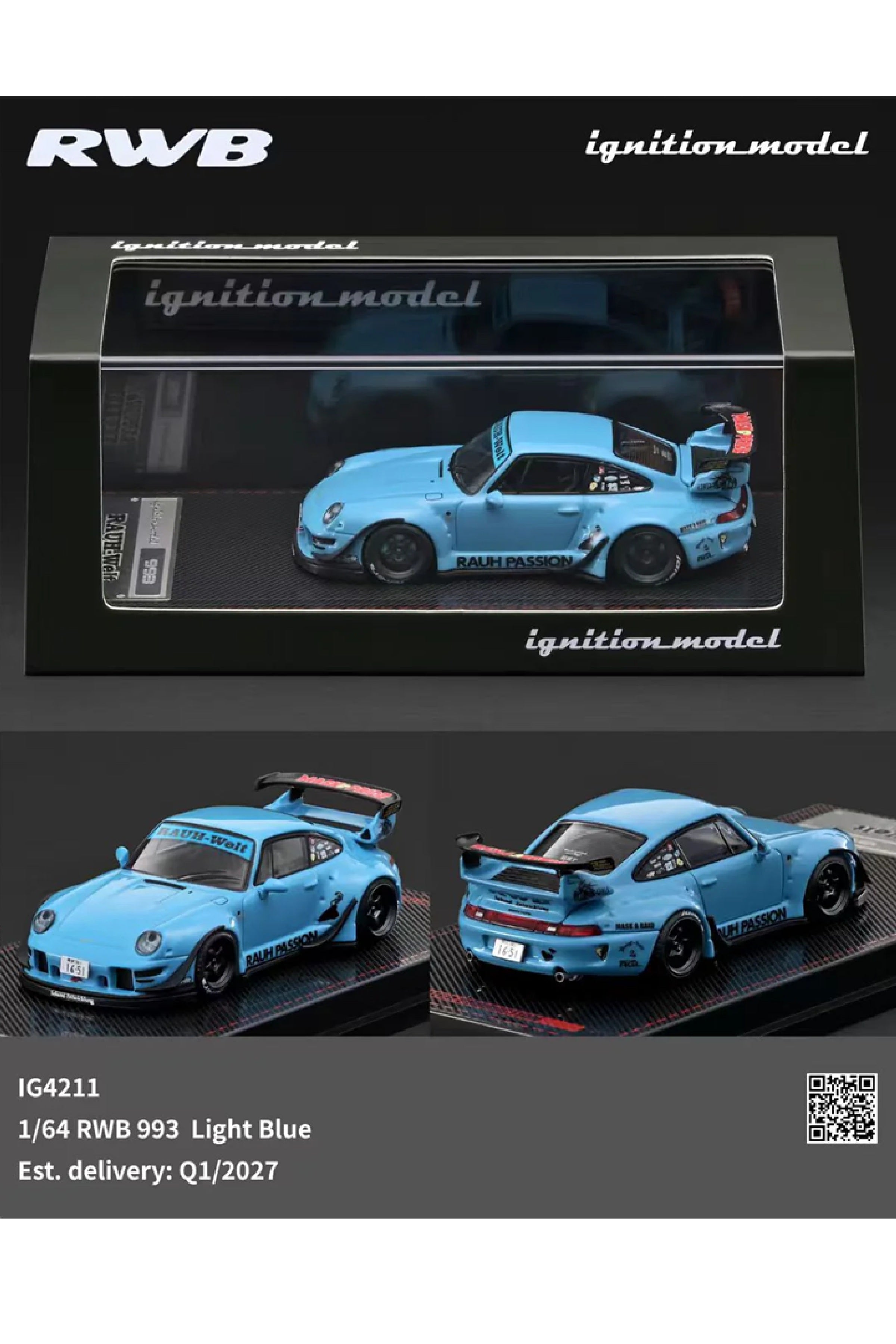 Preorder Ignition Model RWB 993 jasnoniebieski