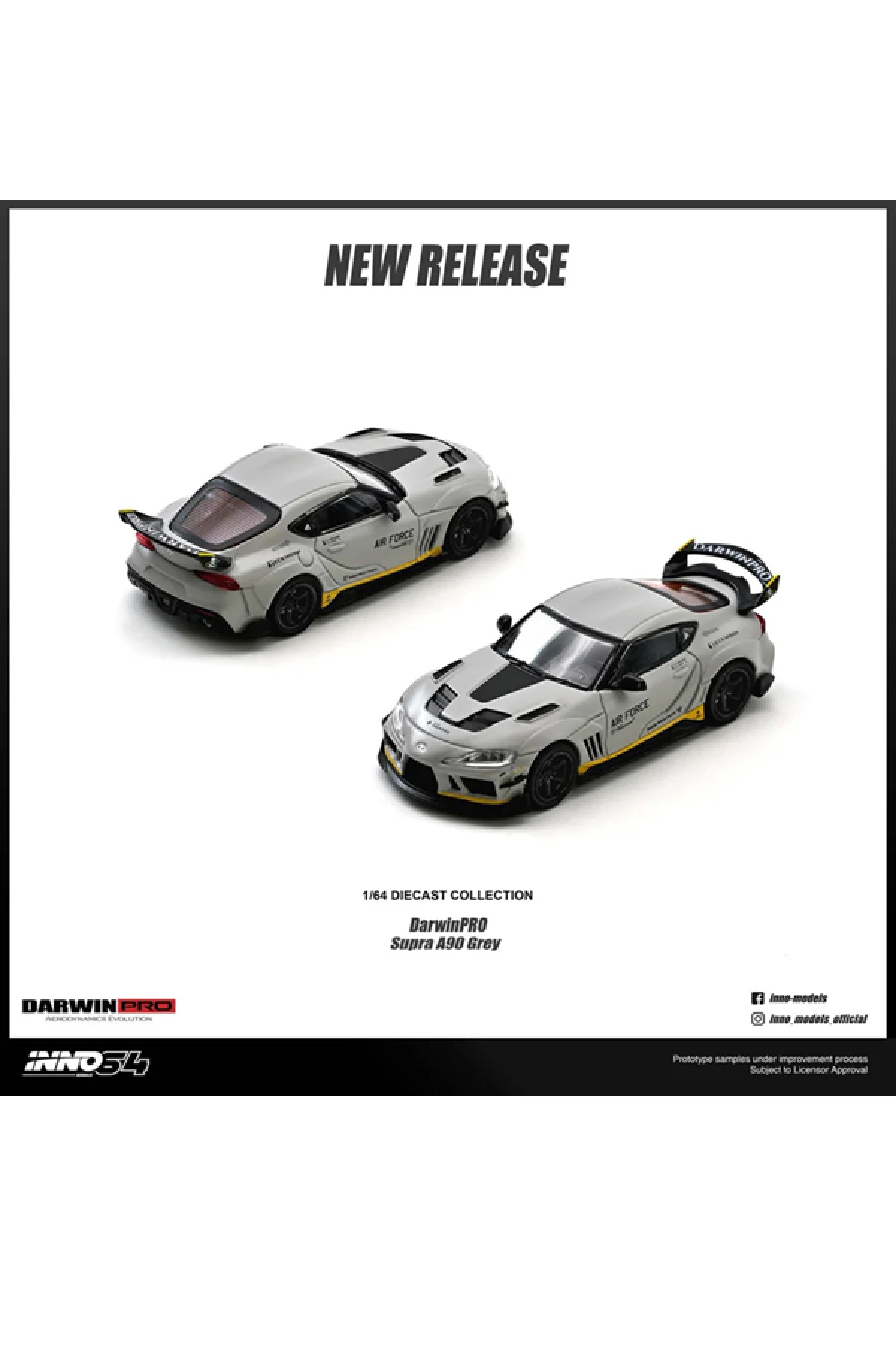 Preorder Inno64 Toyota Supra A90 *DarwinPRO* szary mat