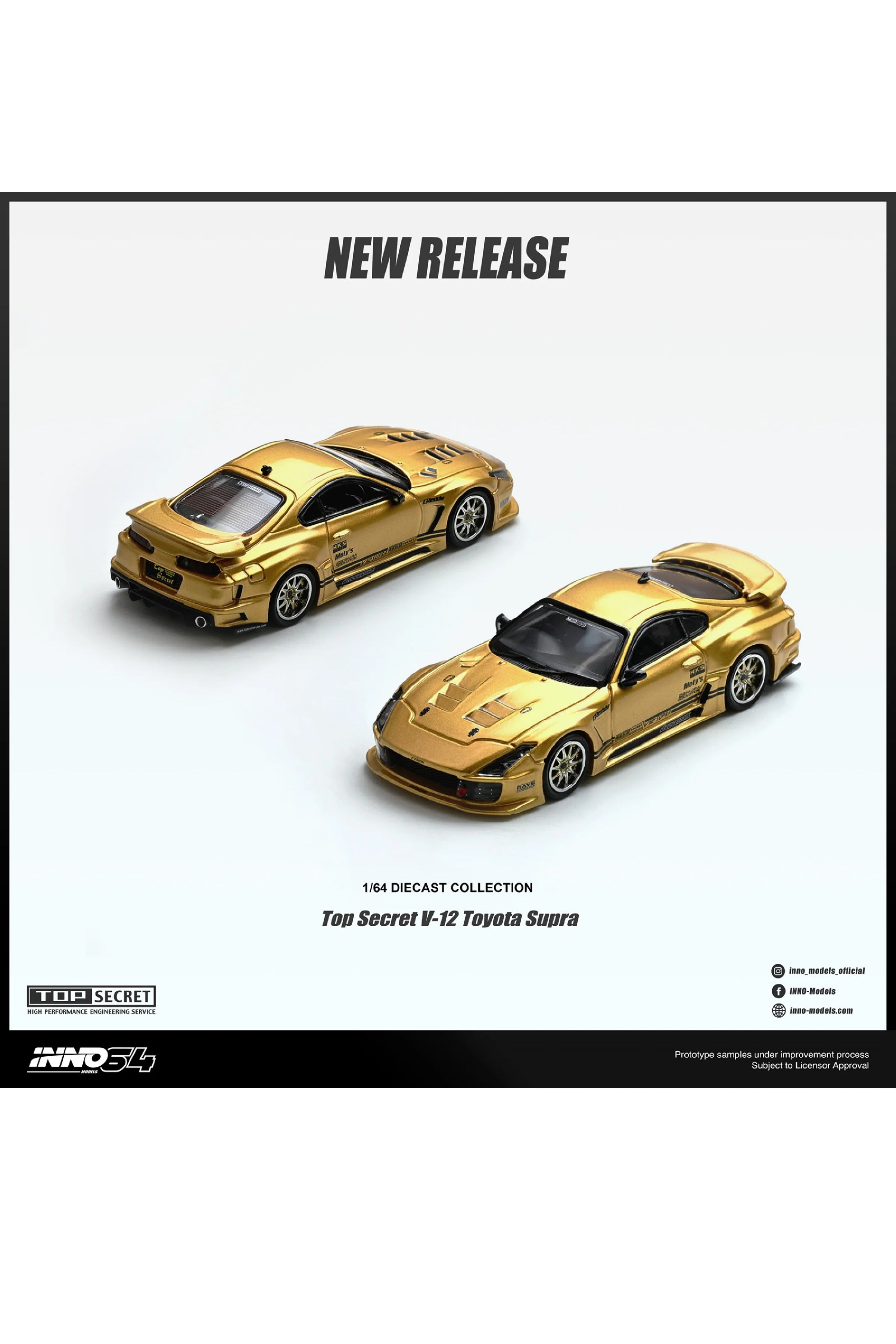 Preorder Inno64 Top Secret V12 Supra złoty